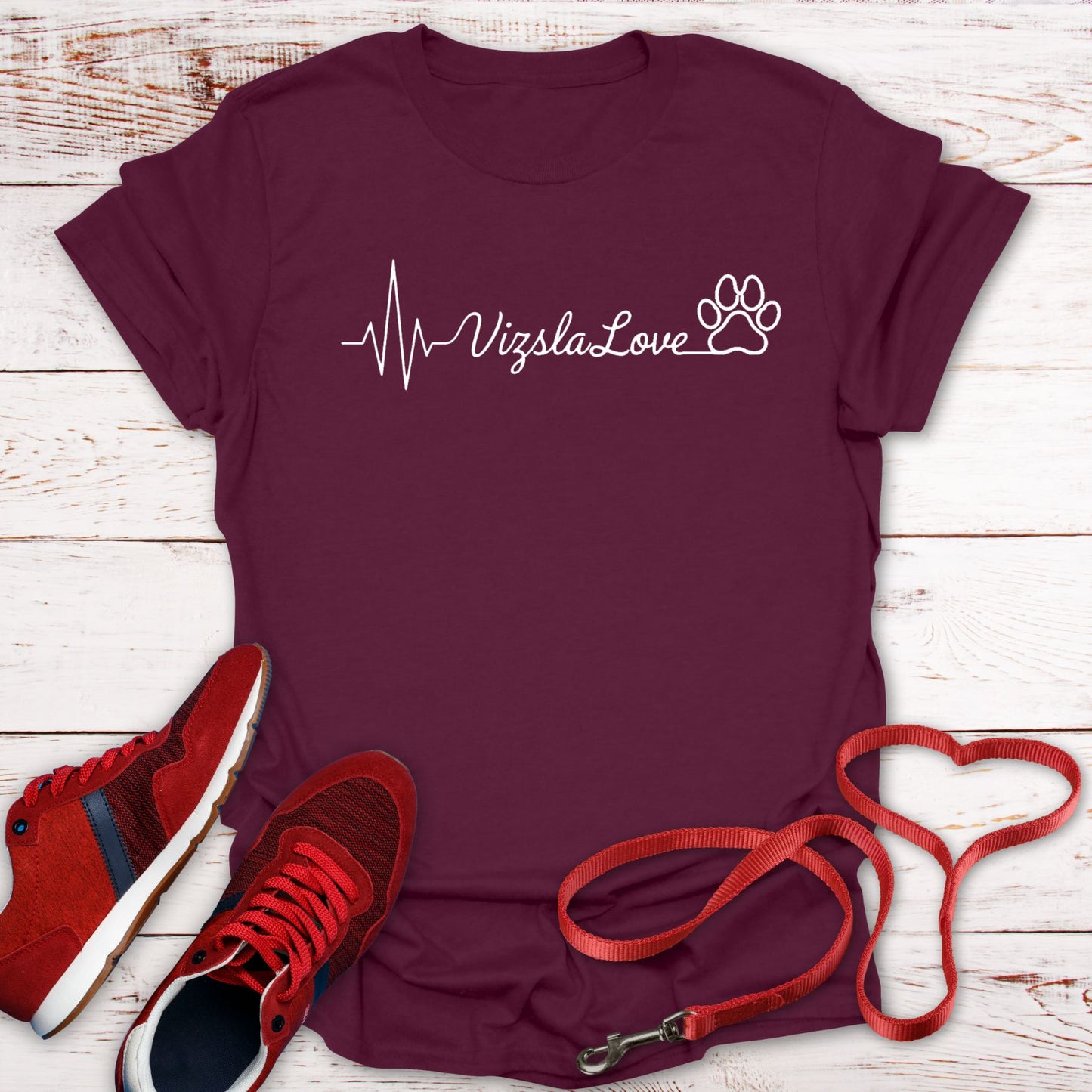 My Heart Beats With Vizsla Love - T-Shirt