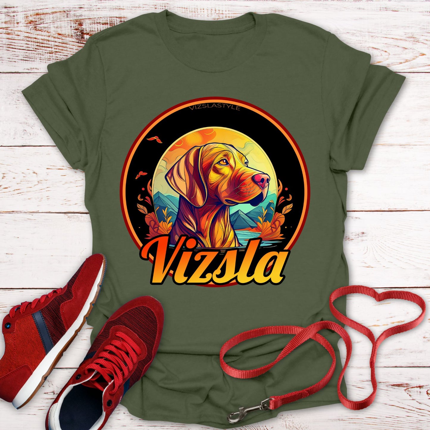 Vizsla: Majestic Fall Colors, Proud Mountain Dog