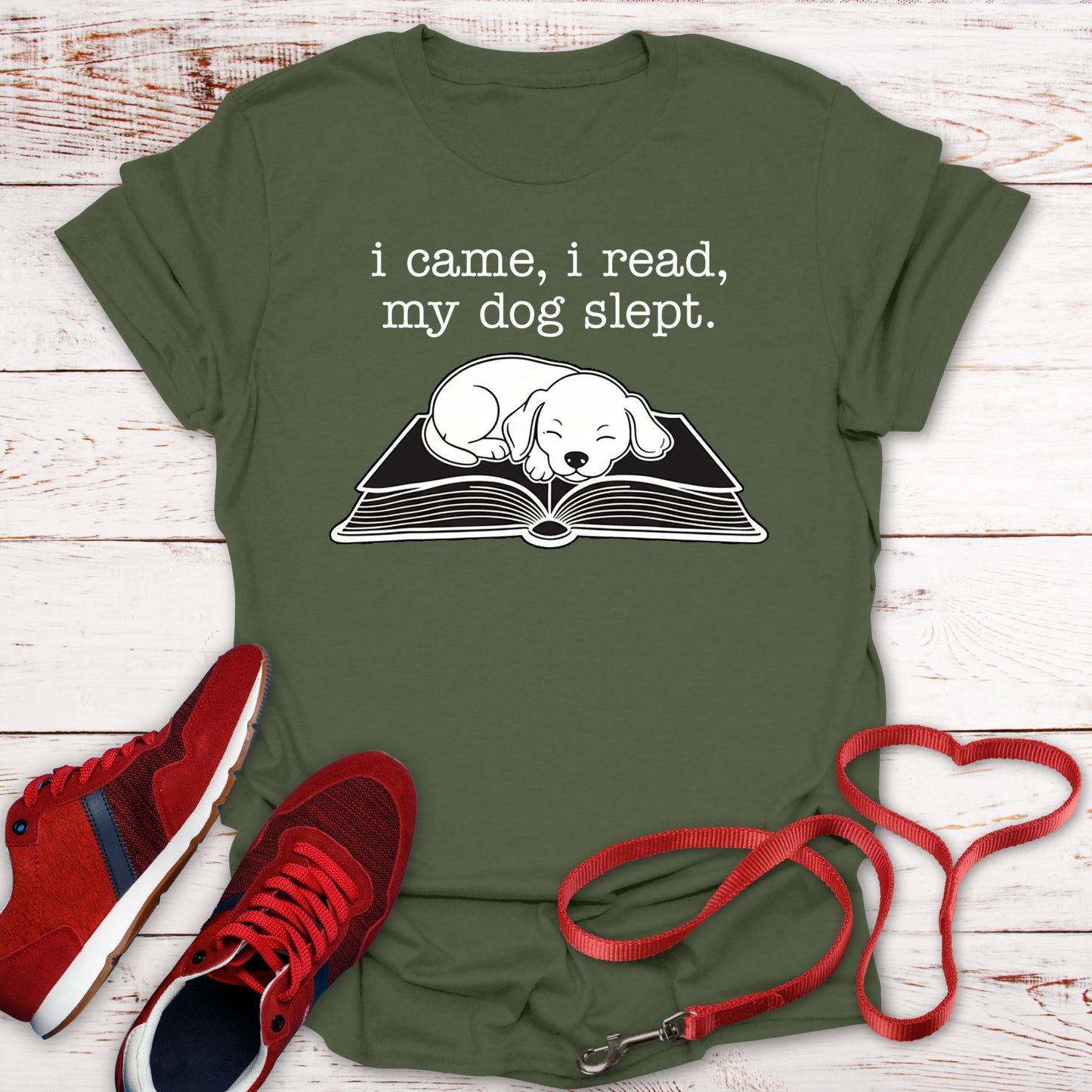 I Came, I Read, My Dog Slept Tee