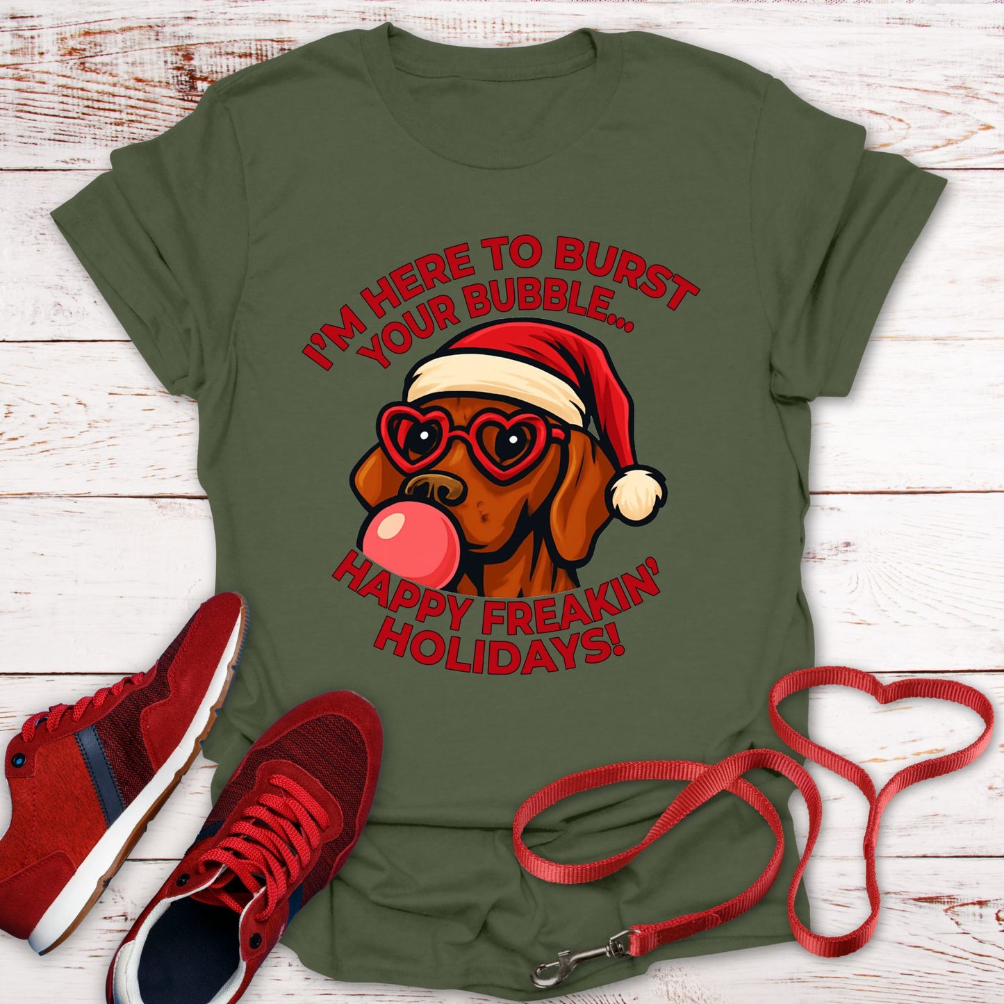 This Vizsla Bursts Your Holiday Bubble