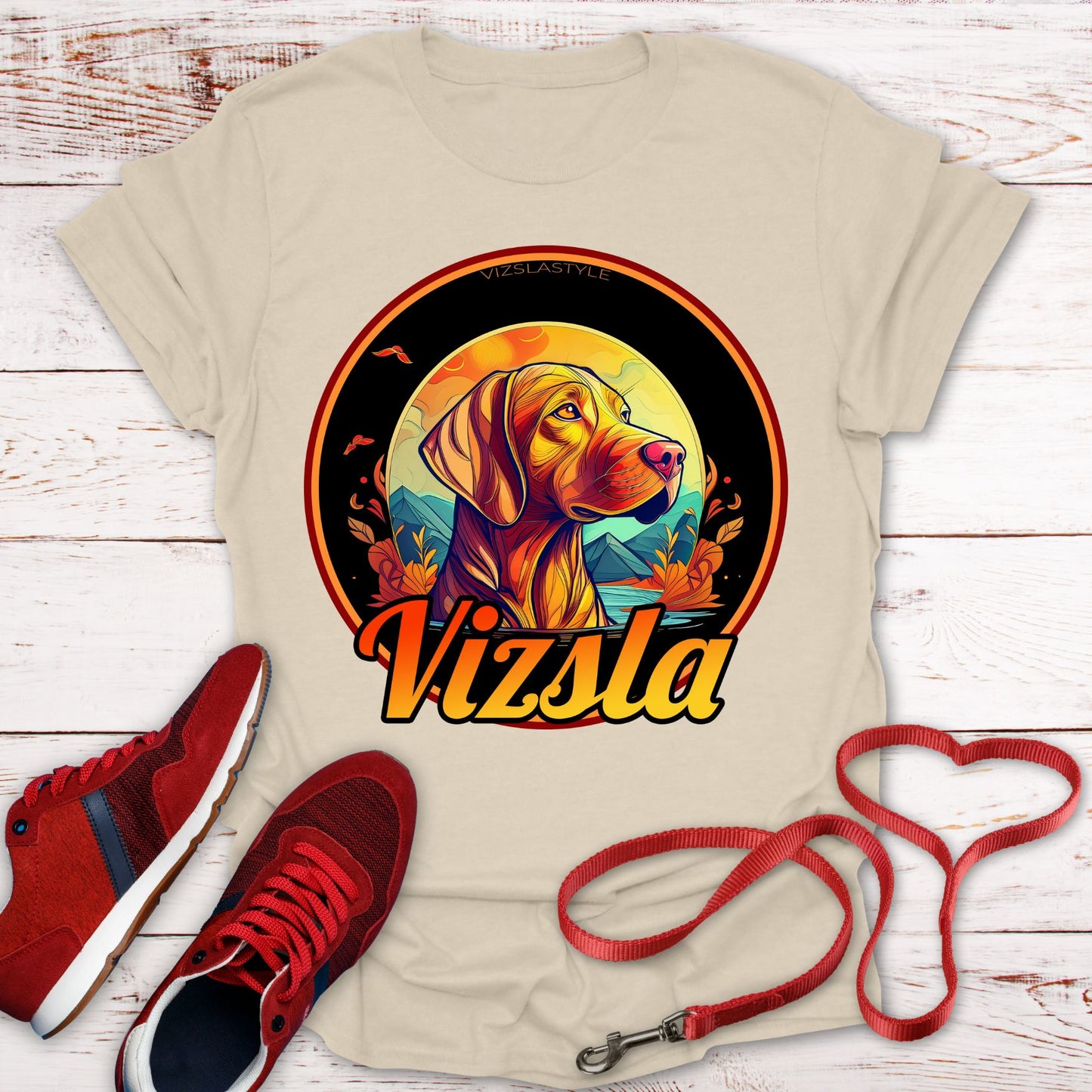 Vizsla: Majestic Fall Colors, Proud Mountain Dog