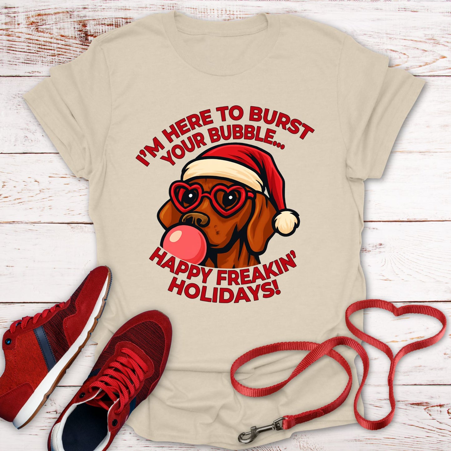 This Vizsla Bursts Your Holiday Bubble