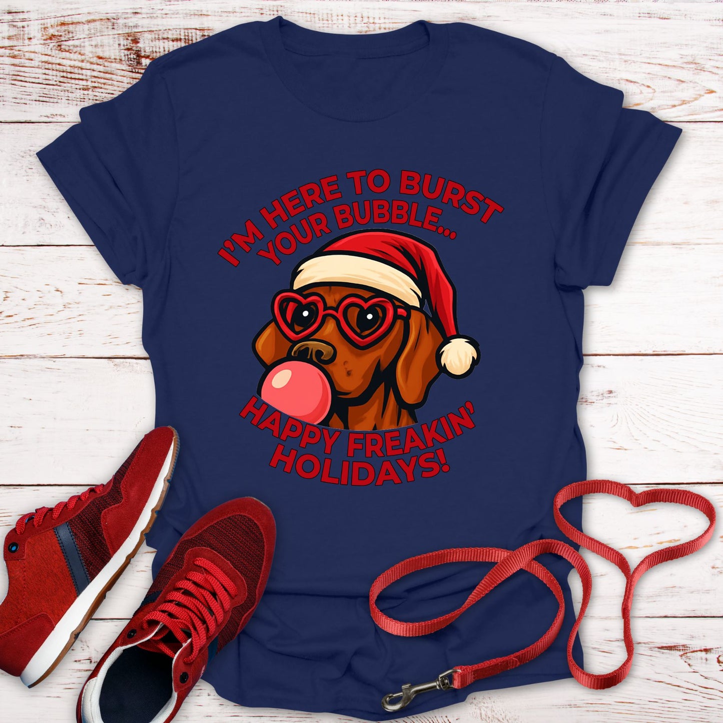 This Vizsla Bursts Your Holiday Bubble