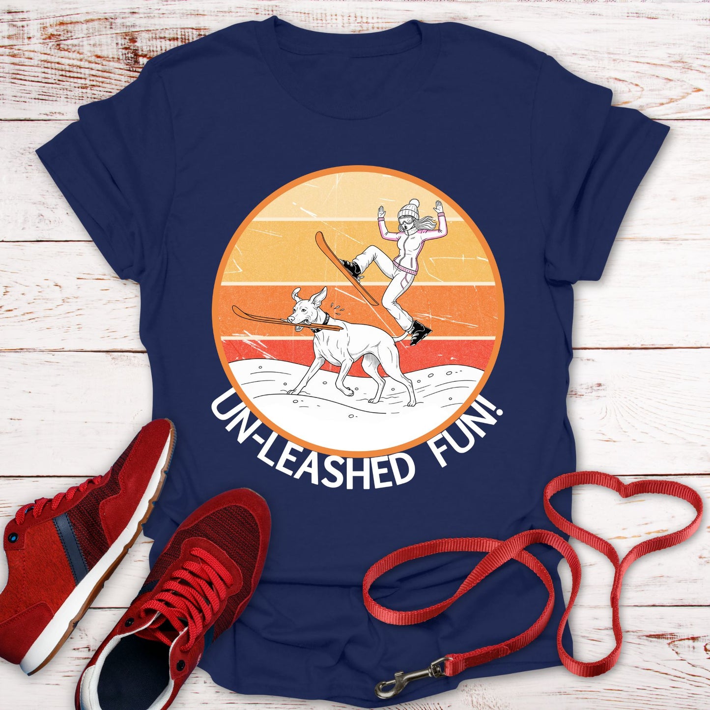 Un-leashed Fun: Vizsla Ski Thief Surprise!