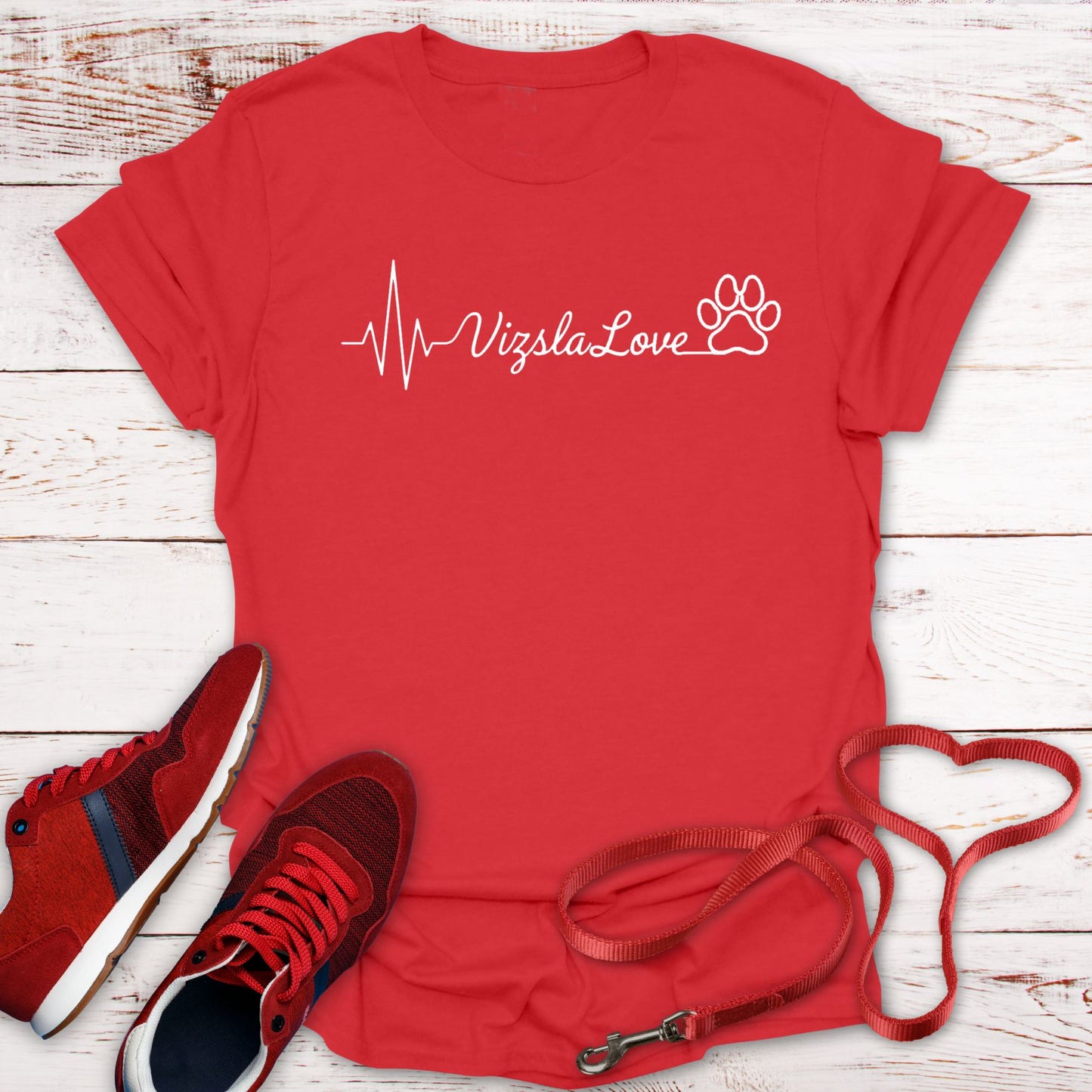 My Heart Beats With Vizsla Love - T-Shirt