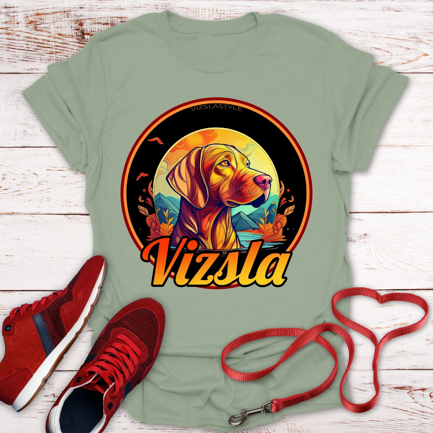 Vizsla: Majestic Fall Colors, Proud Mountain Dog