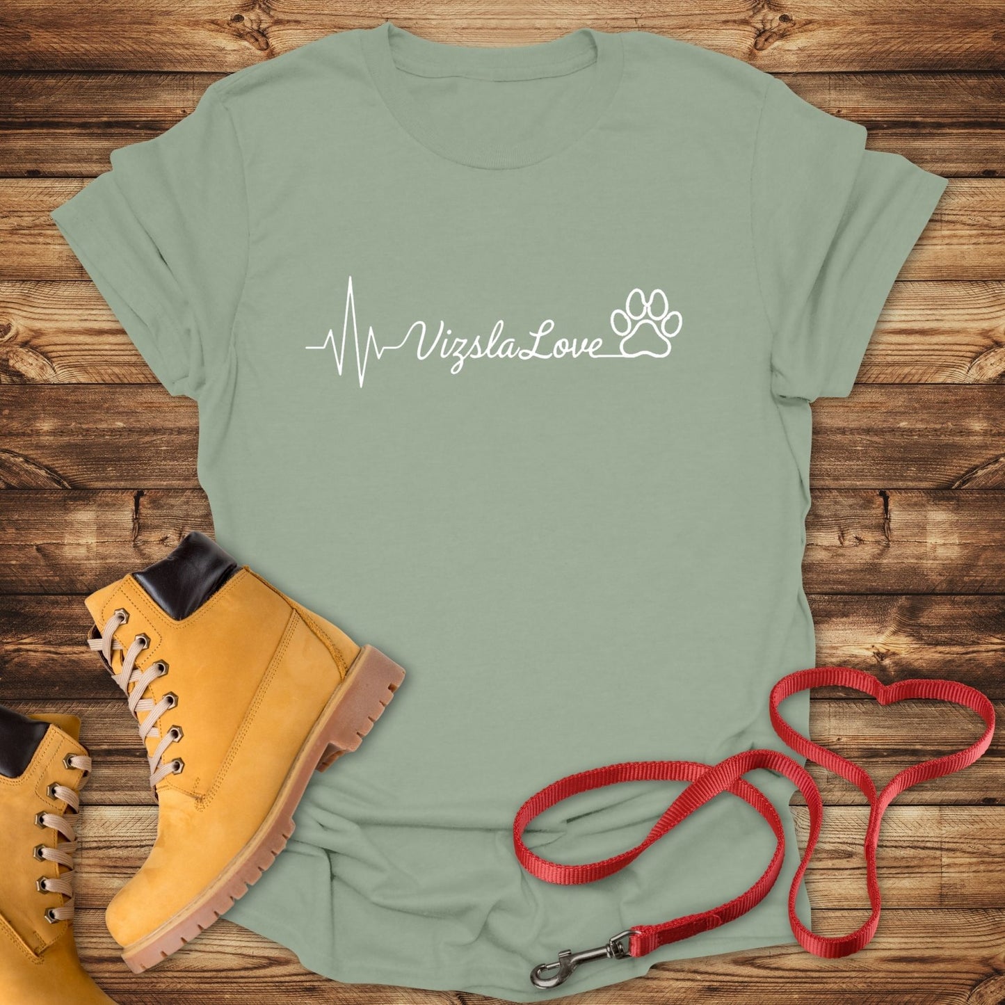 My Heart Beats With Vizsla Love - T-Shirt