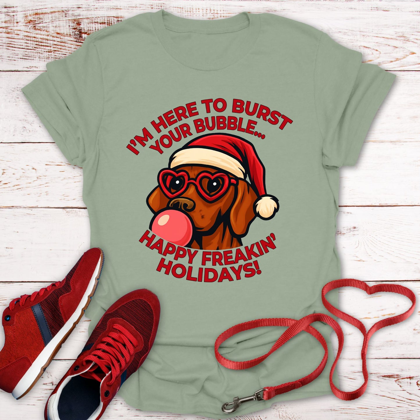 This Vizsla Bursts Your Holiday Bubble