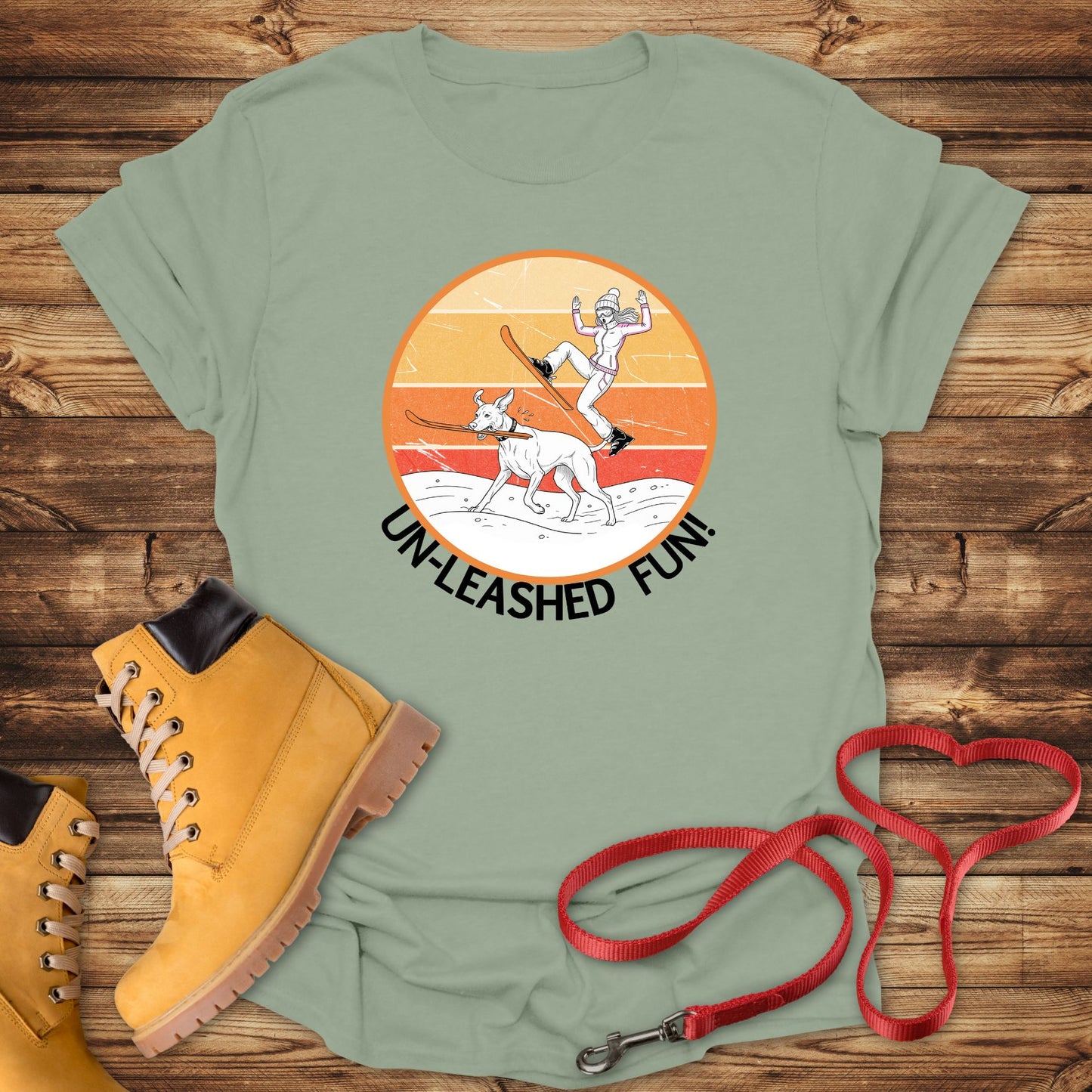 Un-leashed Fun: Vizsla Ski Thief Surprise!