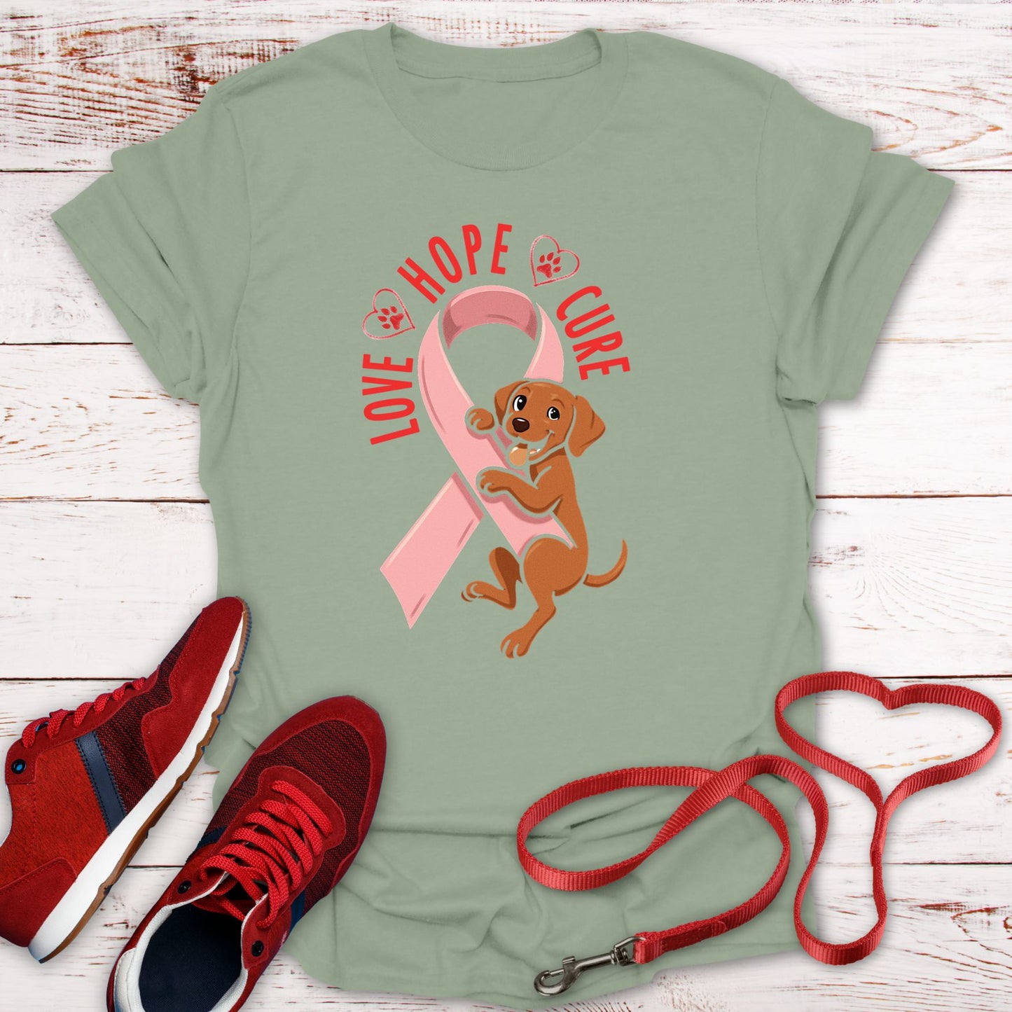 Hope, Love, and Vizsla Paws for the Cure