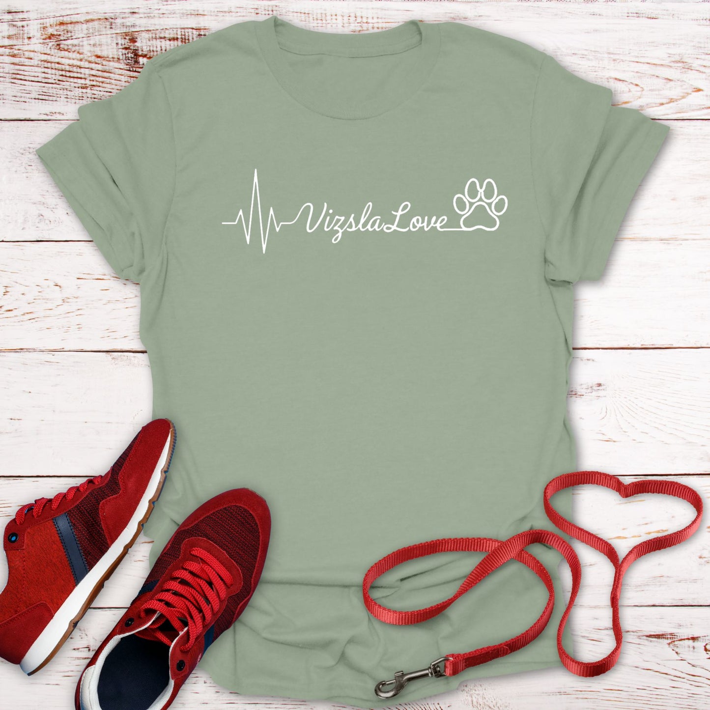 My Heart Beats With Vizsla Love - T-Shirt