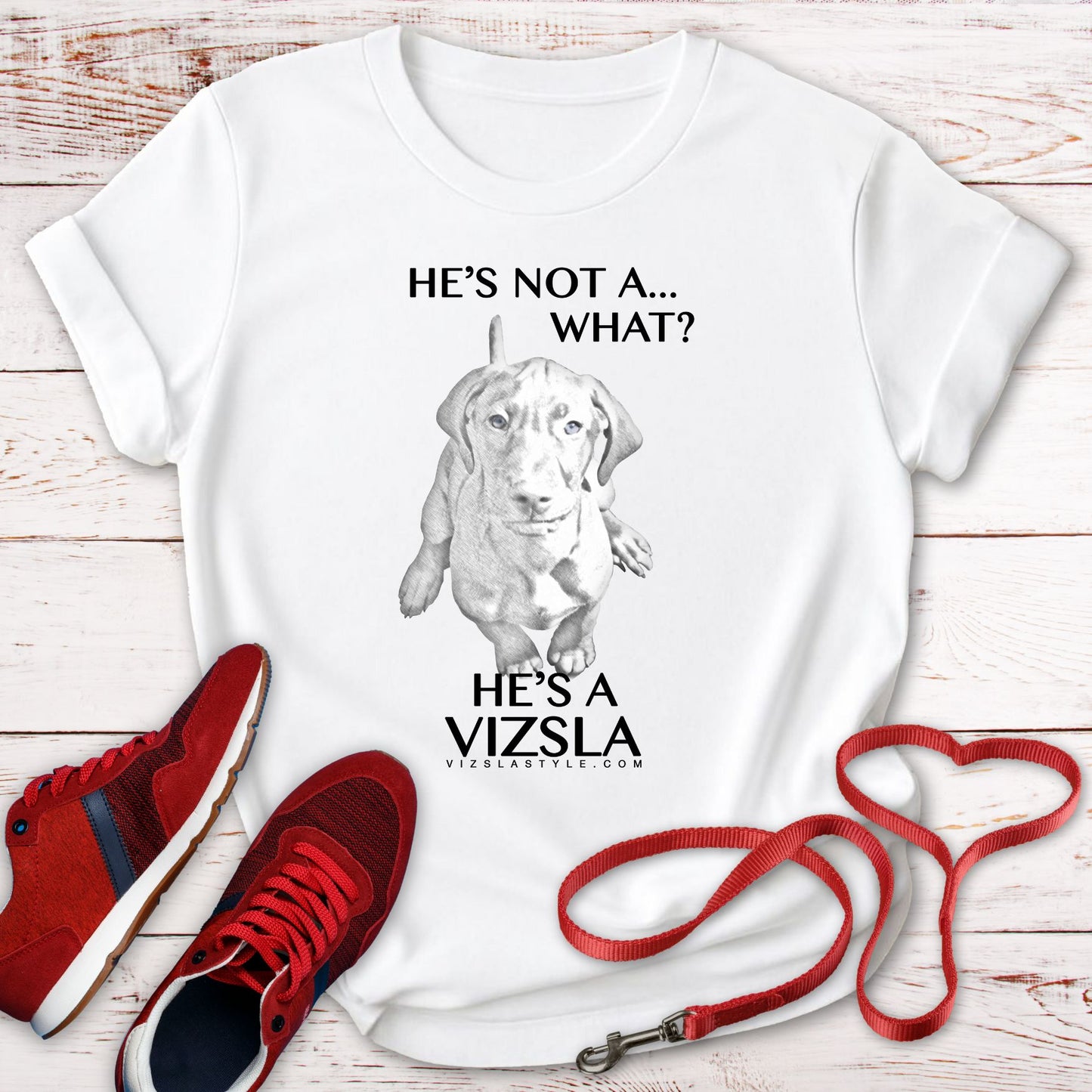He's Not A What... He's A Vizsla - All Around Sports T-shirt