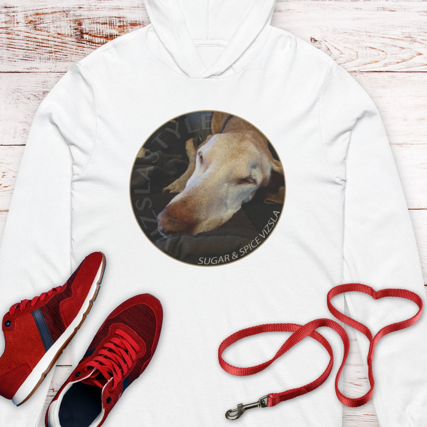 Sugar And Spice Vizsla Hooded T-Shirt