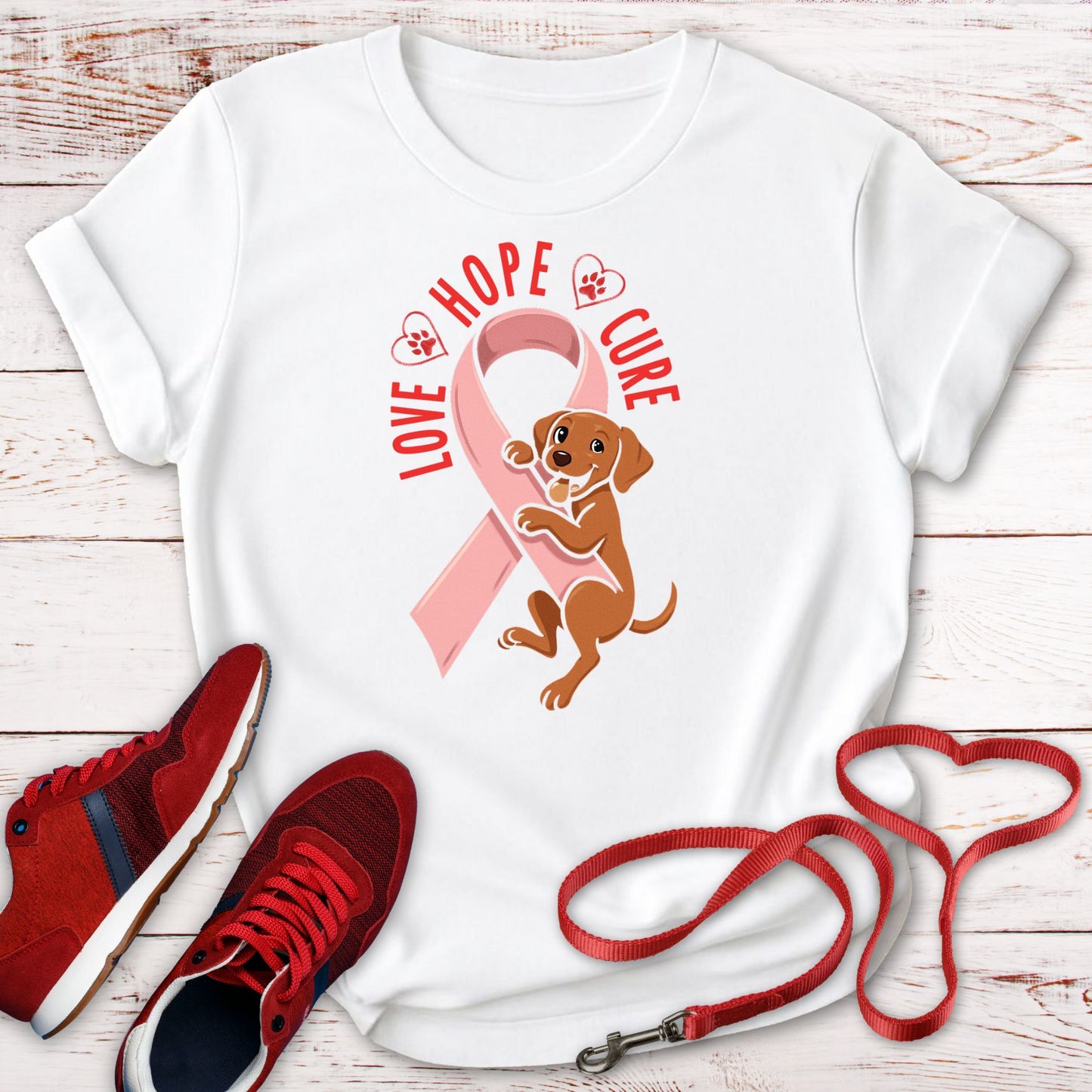 Hope, Love, and Vizsla Paws for the Cure