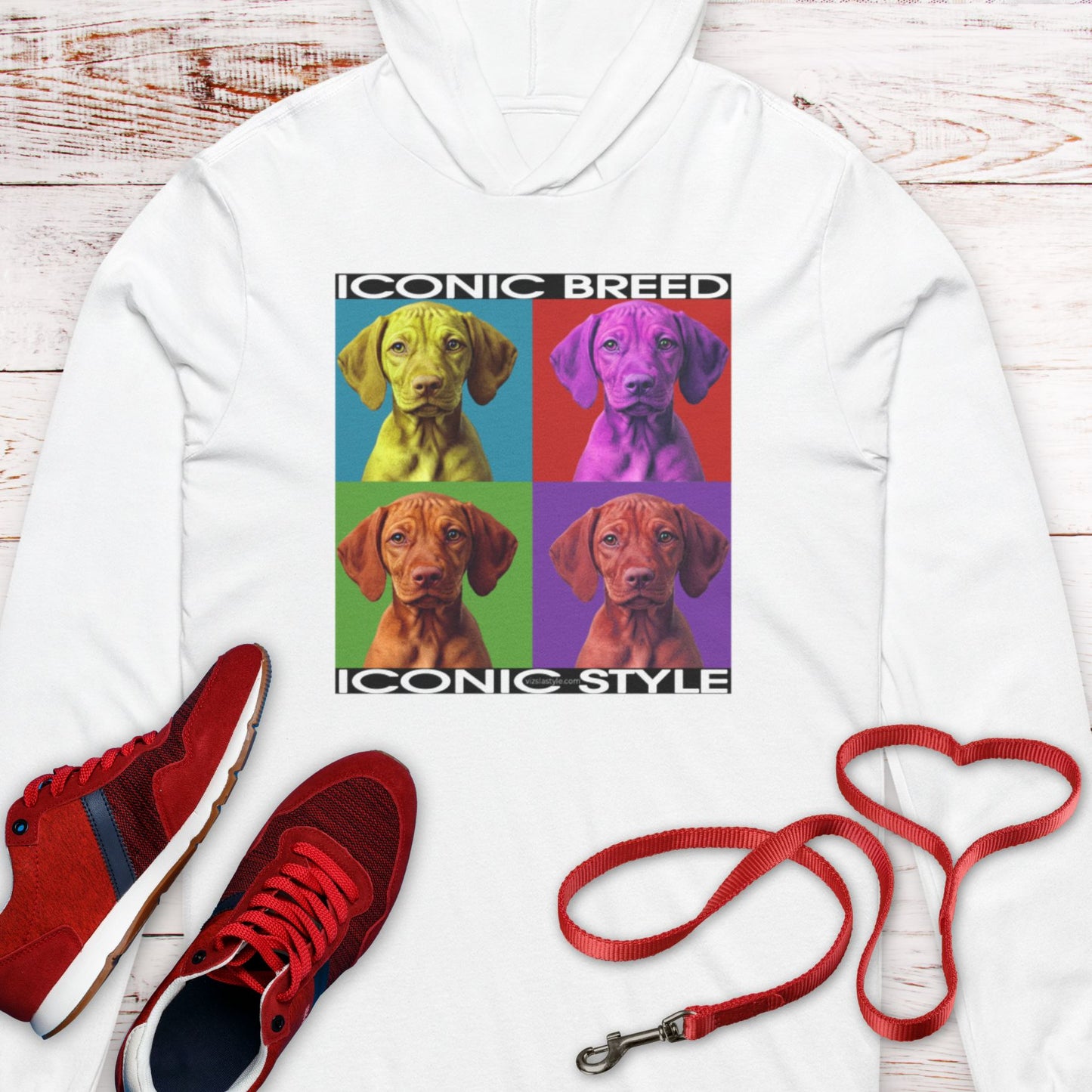 Iconic Breed meets Iconic Style! Vizsla Dog Lover Hooded T-Shirt