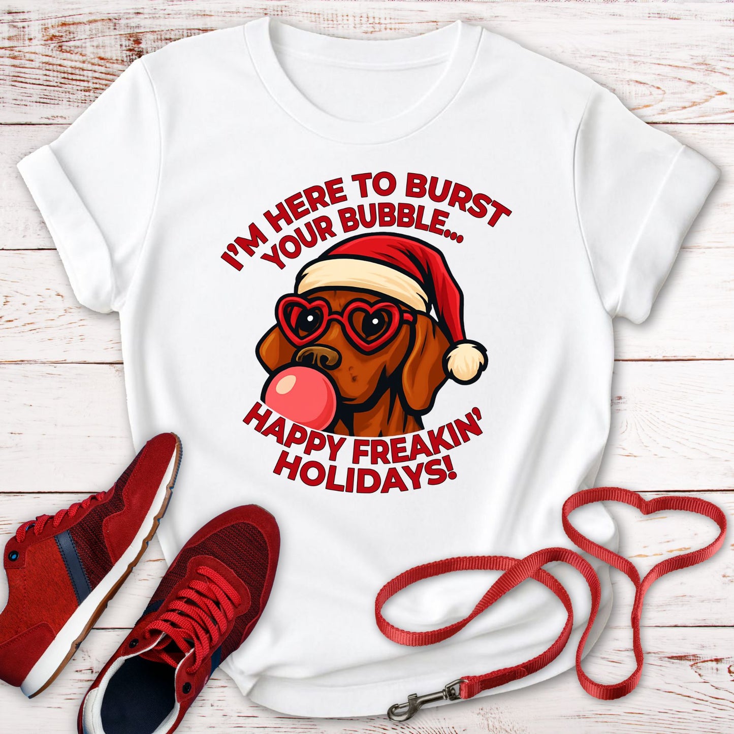 This Vizsla Bursts Your Holiday Bubble