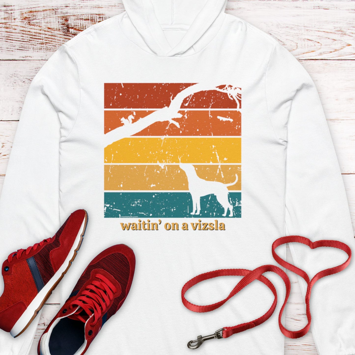 "waitin' on a vizsla" Hooded T-Shirt