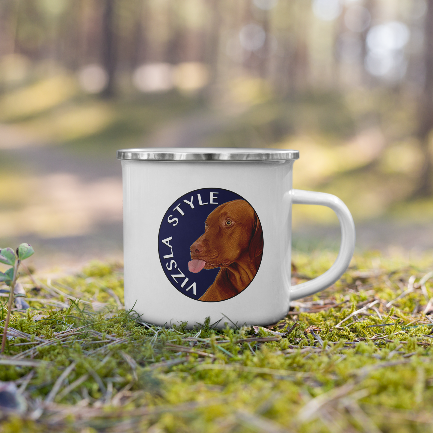 All About "T" Logo w/ Lake CDA Outdoor Adventure Enamel Mug