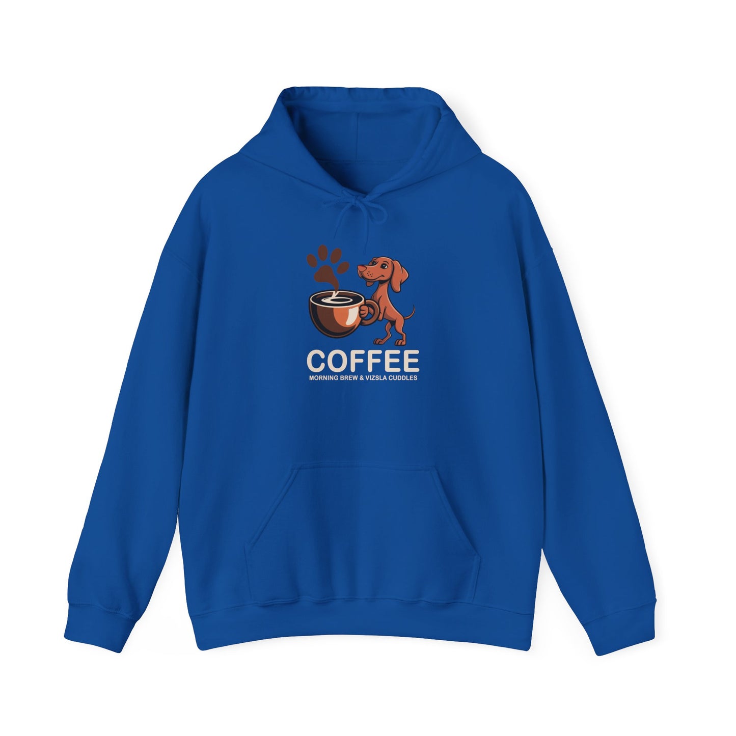 Morning Brew & Vizsla Cuddles Puppy Hoodie Sweatshirt