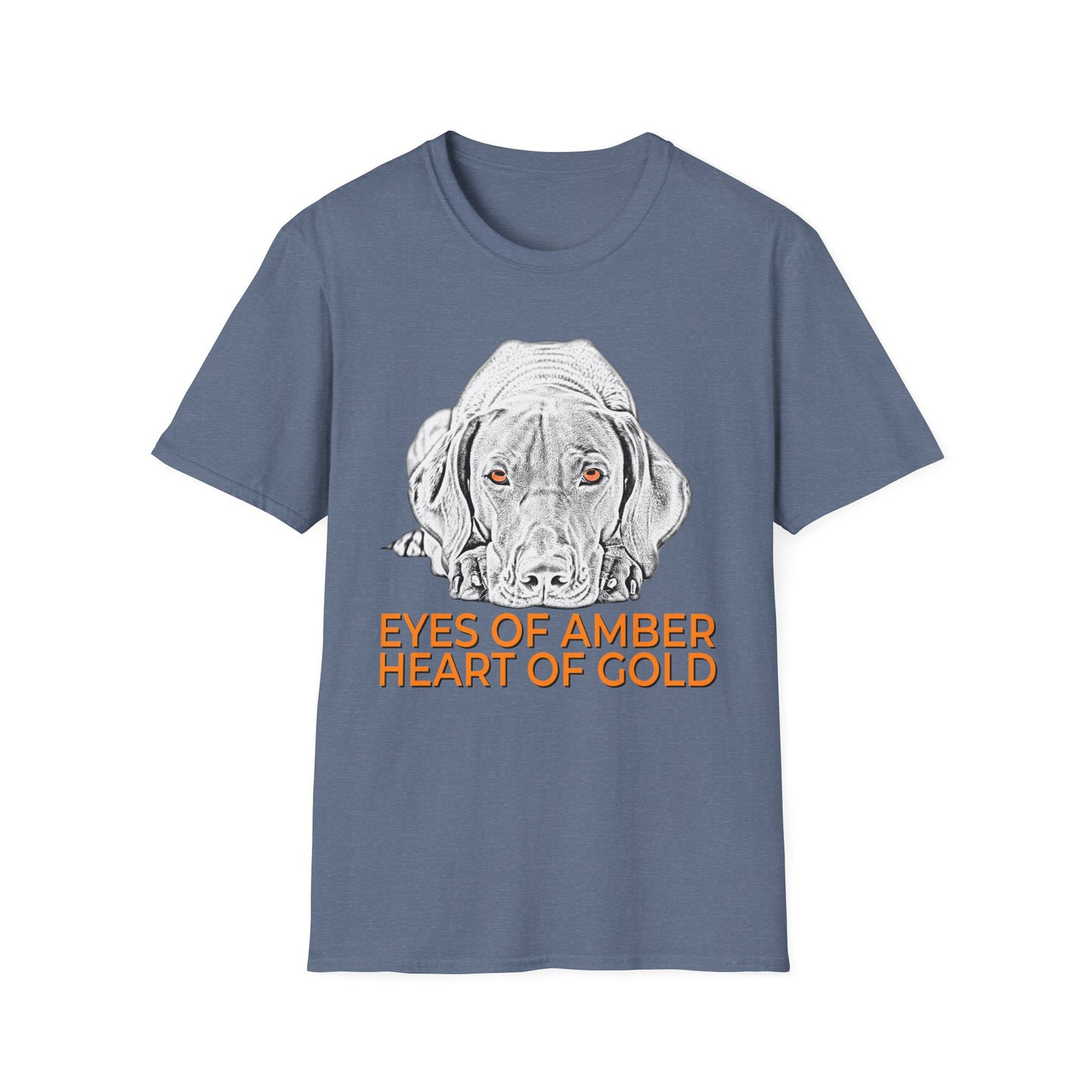 Vizsla T-Shirt — "Eyes of Amber, Heart of Gold" Dog Lover Tee