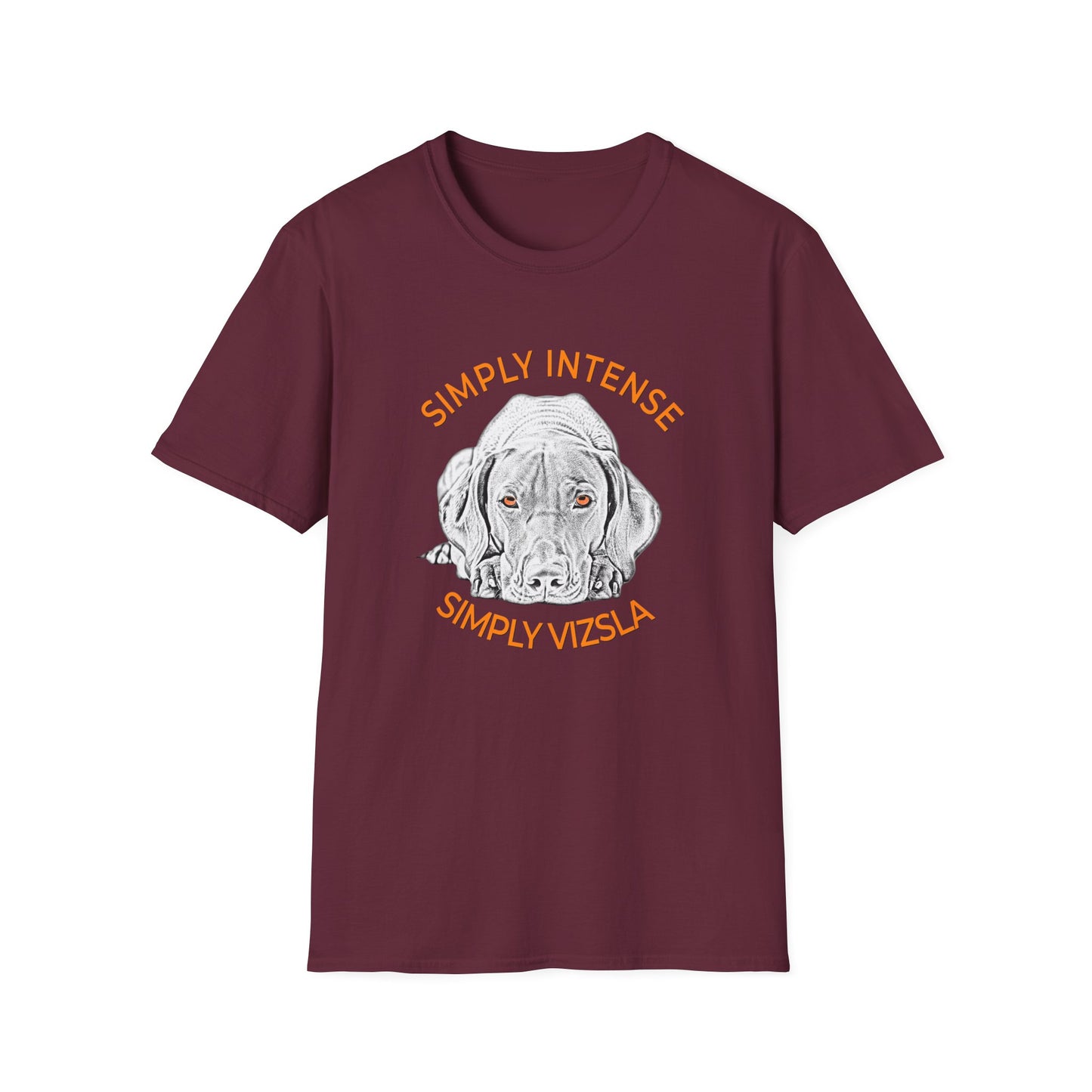 Simply Intense Vizsla T-Shirt — Vizsla Dog Portrait Tee