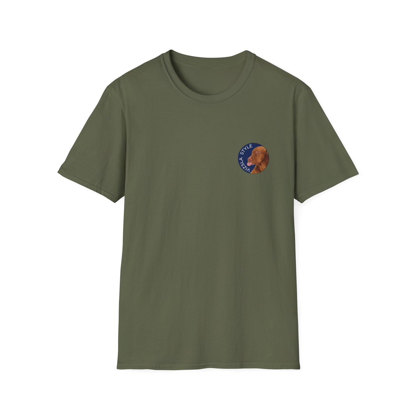 Vizsla Style Puppy w/ Light Text T-Shirt - 2 - Sided