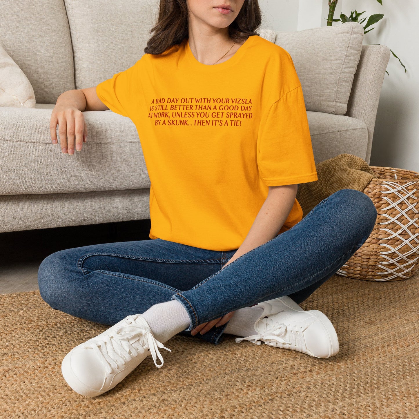 Funny Vizsla T-Shirt - A Bad Day Out Design
