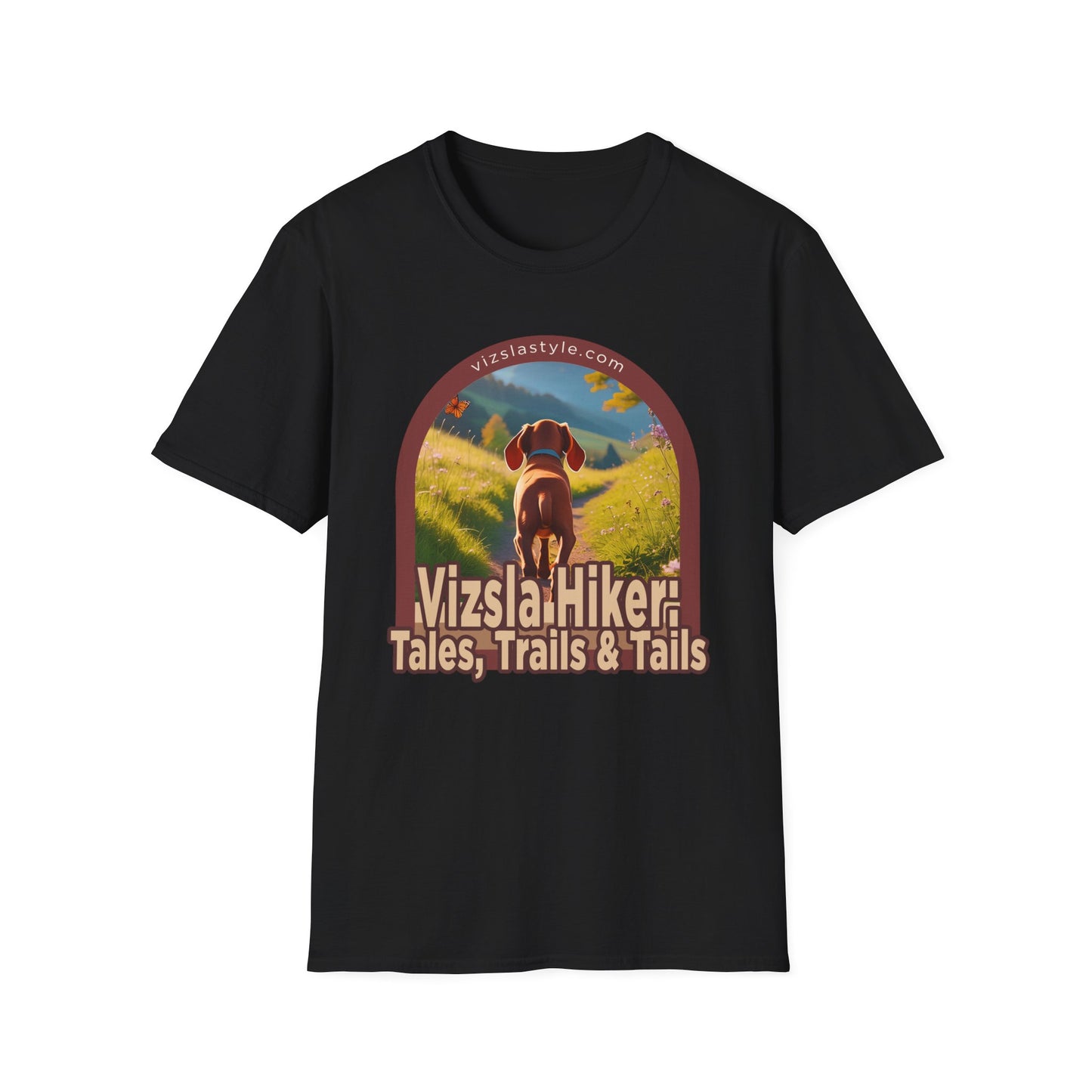 Vizsla Hiker: Tales, Trails & Tails Puppy t-shirt