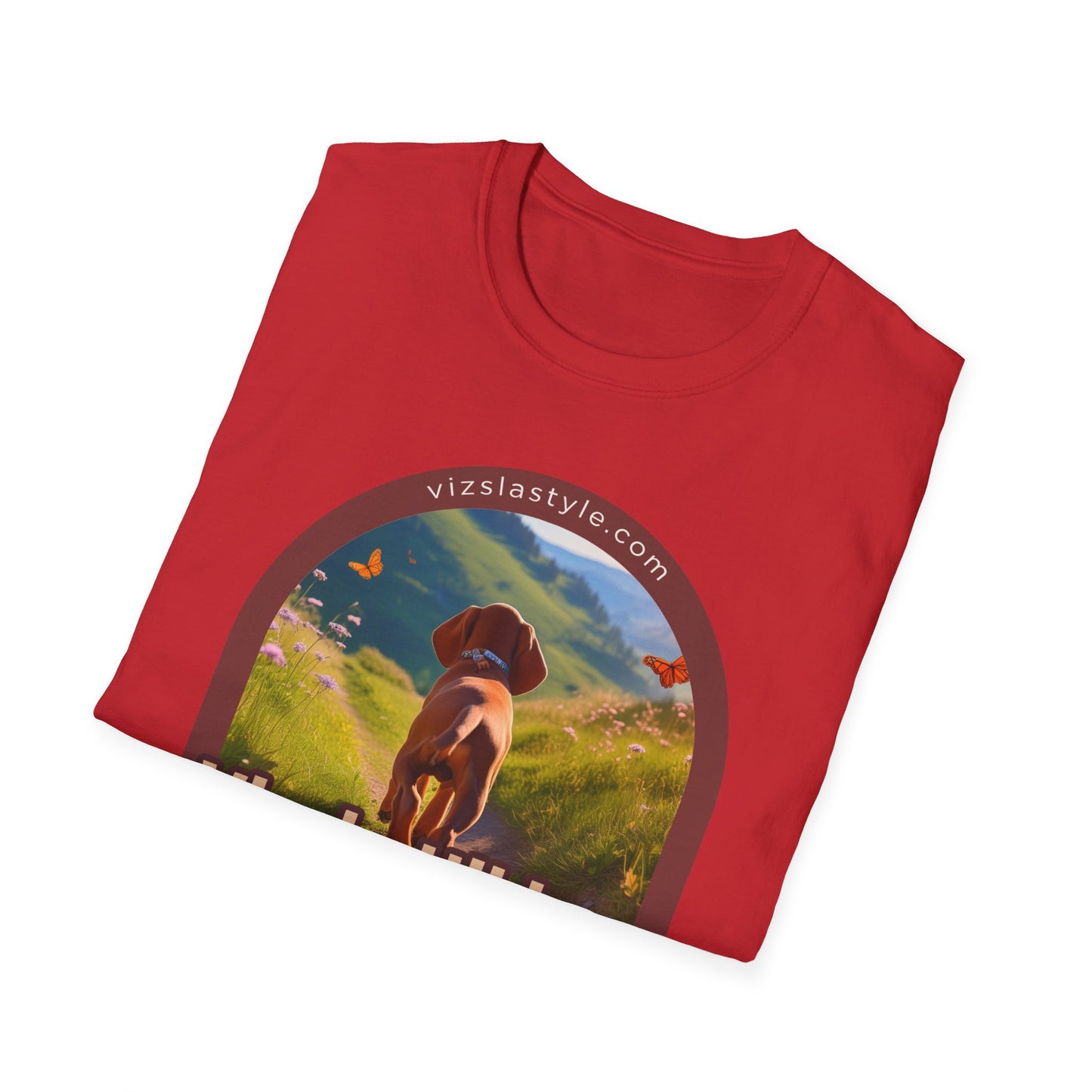 Vizsla Hiking: Steps And Sniffs Dog t-shirt