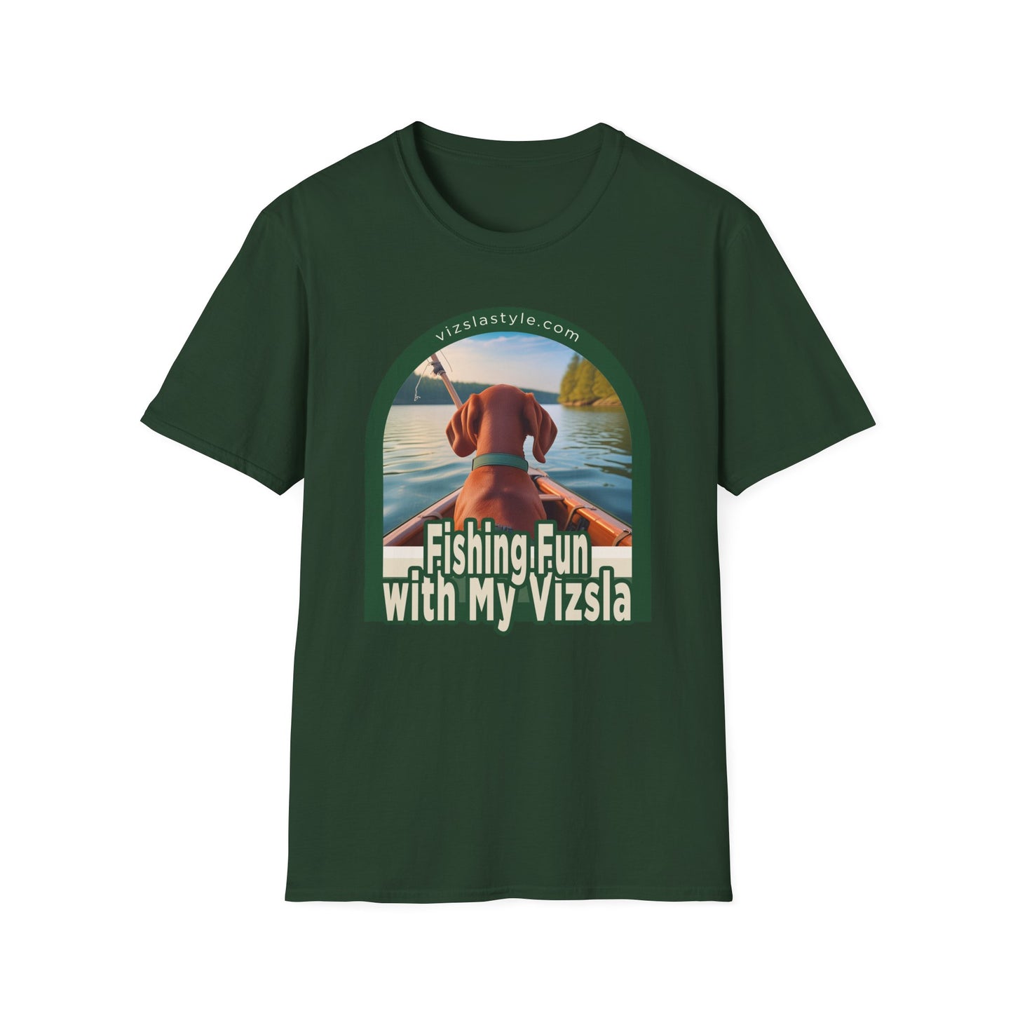Fishing Fun With My Vizsla! t-shirt