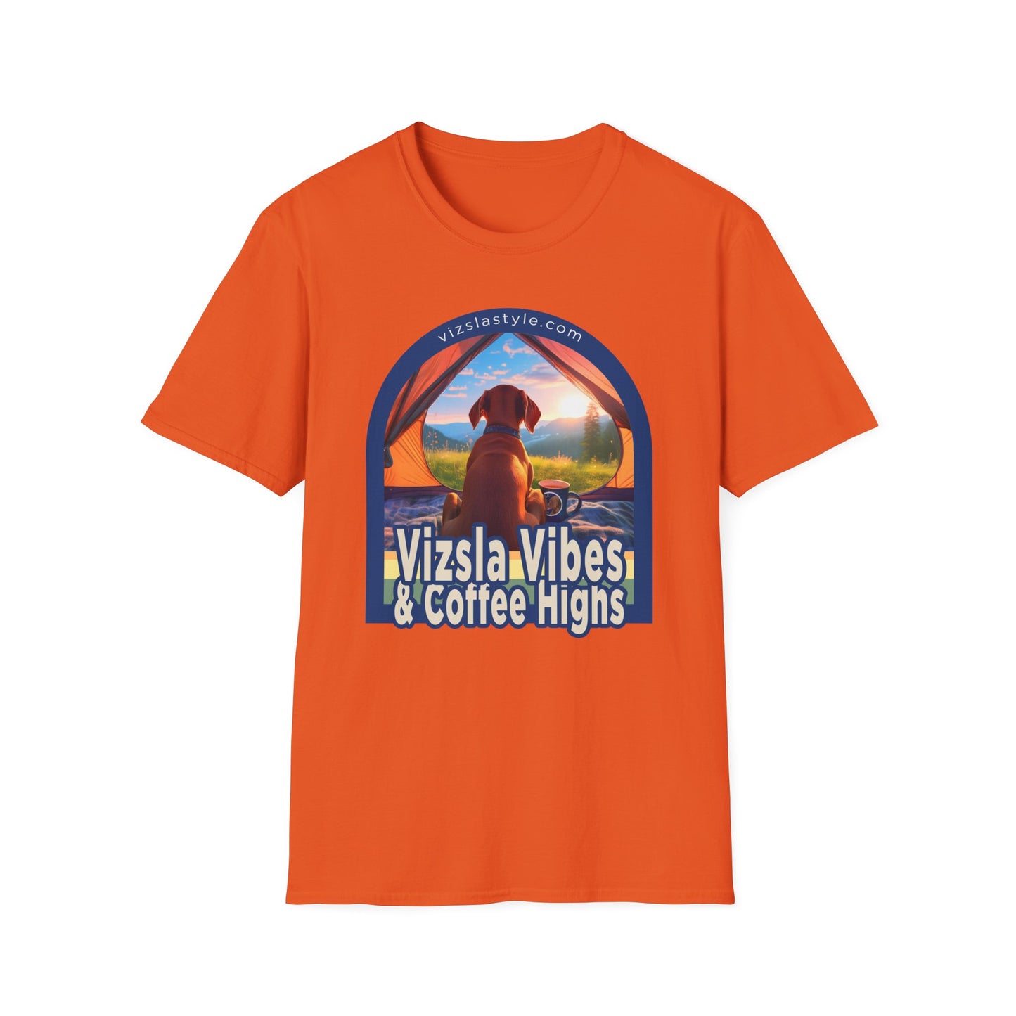 Vizsla Vibes & Coffee Highs! t-shirt