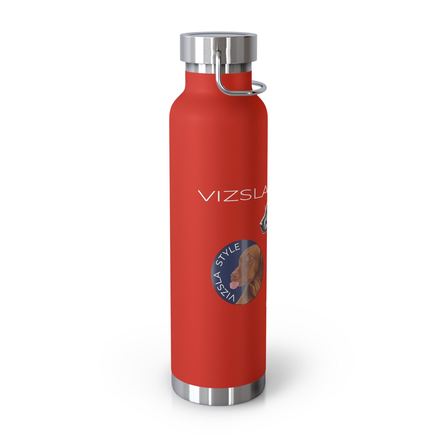 Vizsla Style Puppy w/ Logo - Stylish Copper Insulated Water Bottle