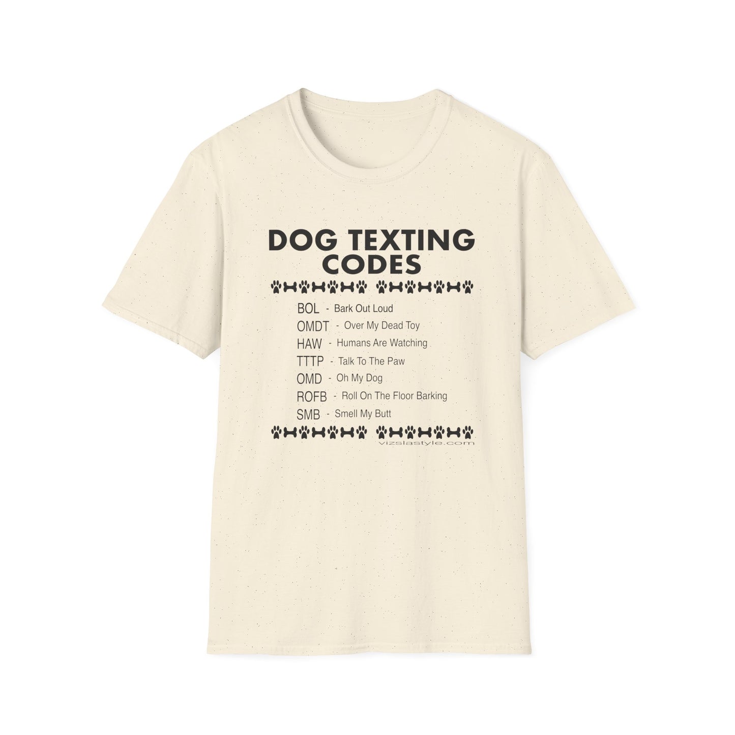 Dog Texting Codes T-Shirt — Funny Dog Lover Tee