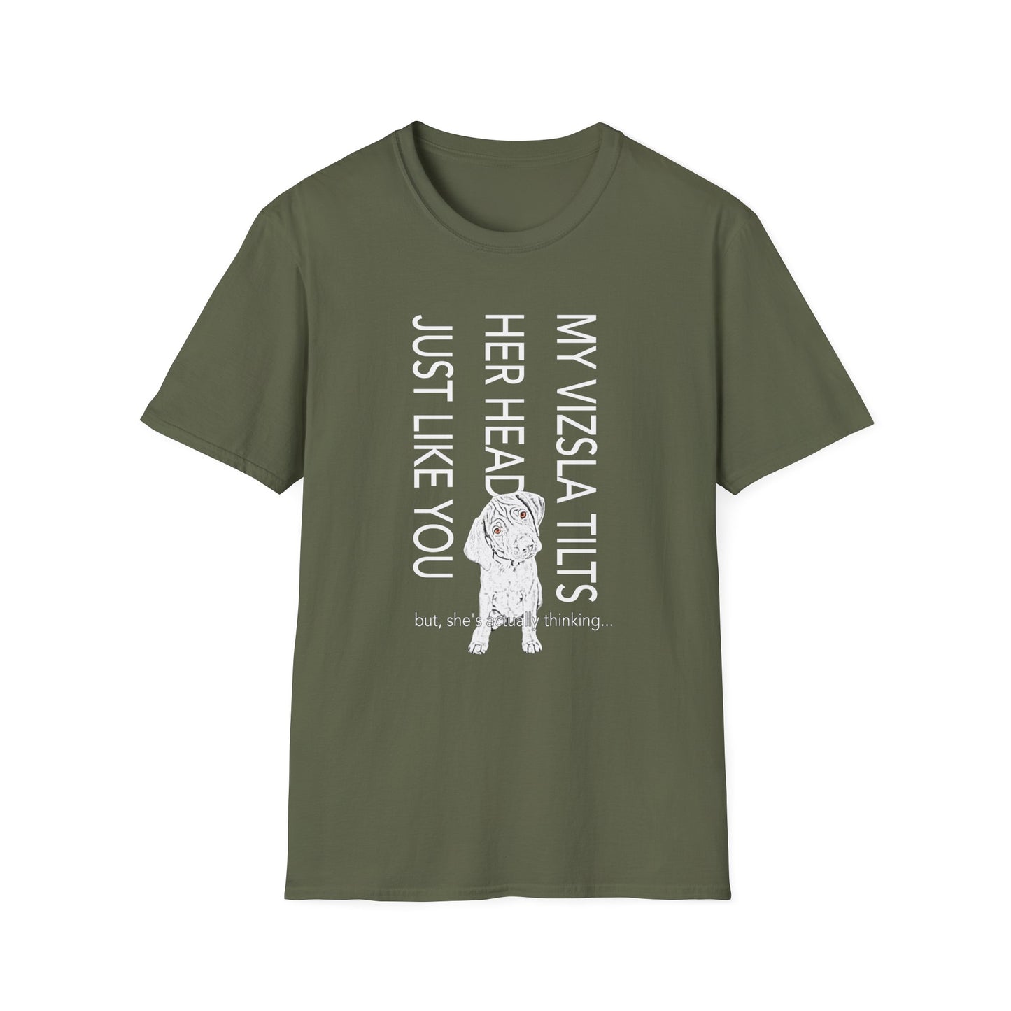 My Vizsla Tilts Her Head Just Like You Tee — Cute Vizsla Puppy Shirt