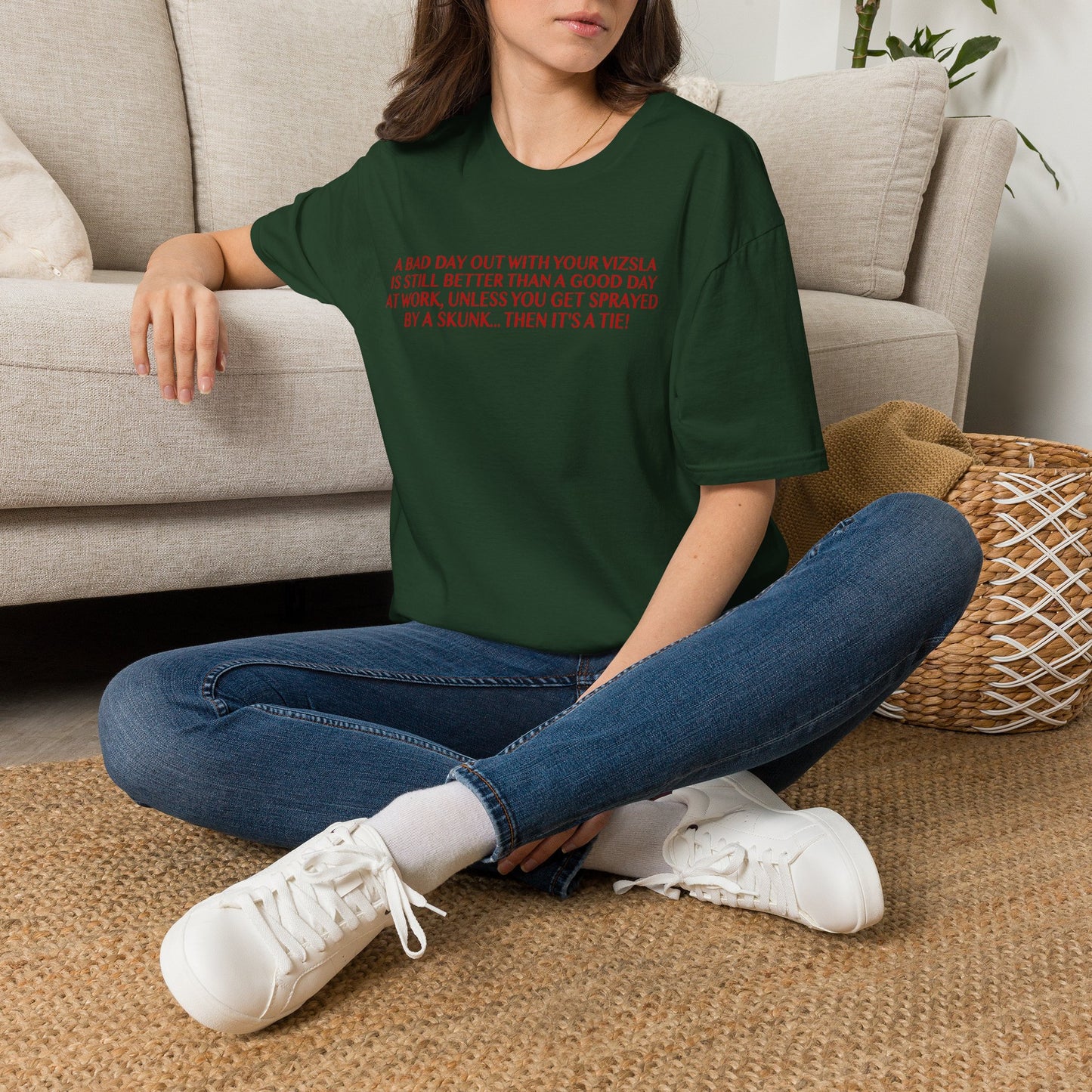 Funny Vizsla T-Shirt - A Bad Day Out Design