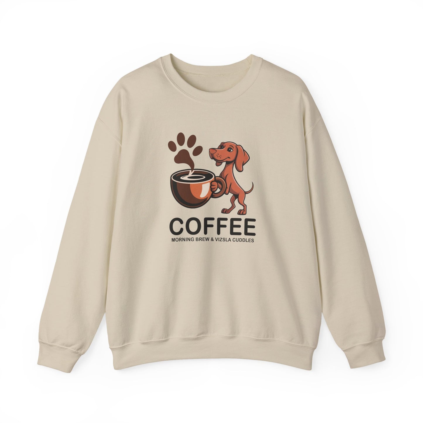 Morning Brew & Vizsla Cuddles Puppy Sweatshirt