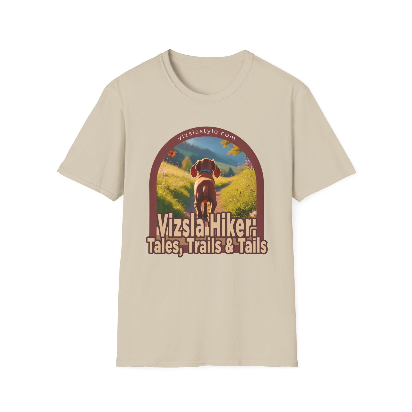 Vizsla Hiker: Tales, Trails & Tails Puppy t-shirt
