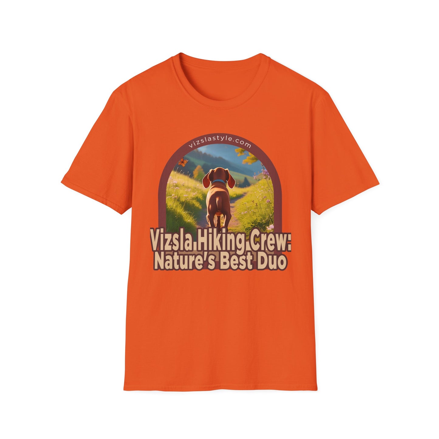 Vizsla Hiking Crew: Nature's Best Duo Puppy t-shirt