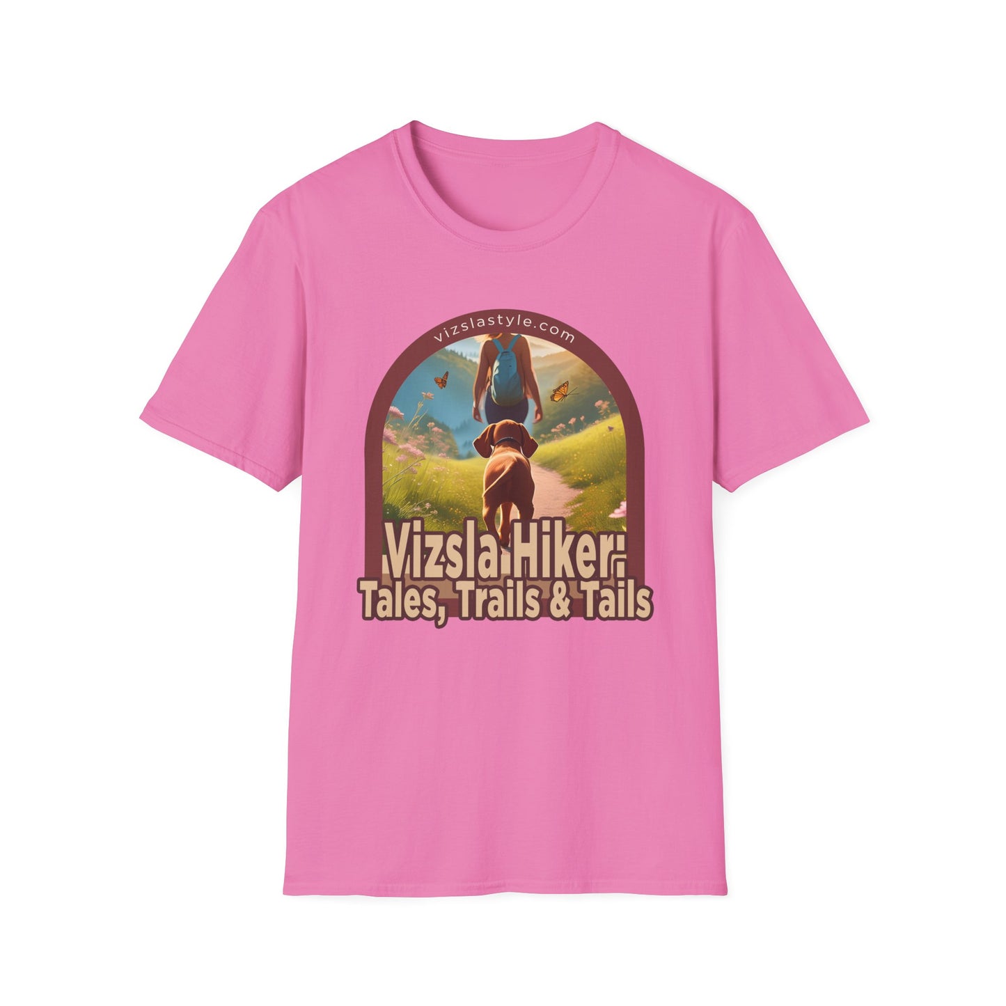 Vizsla Hiker: Tales, Trails & Tails w/ Hiker t-shirt