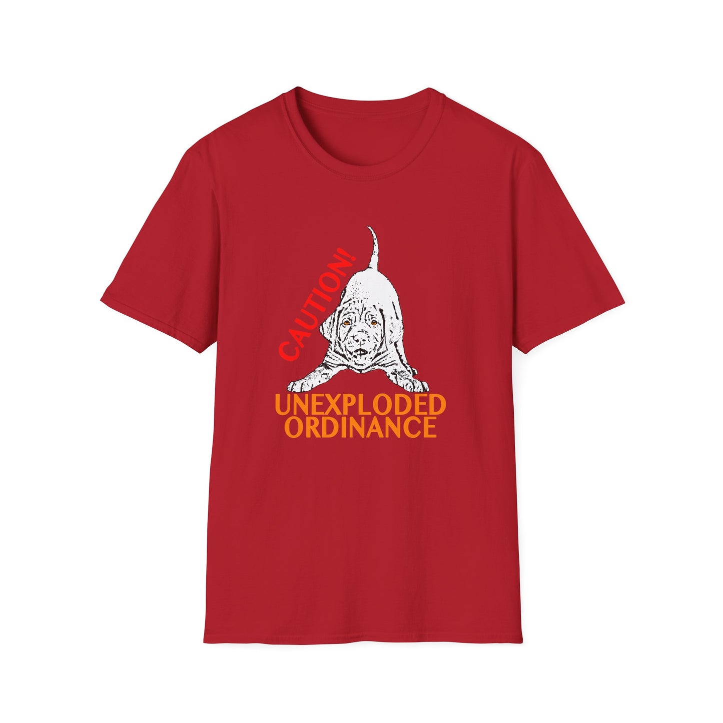 Vizsla Puppy 'Caution! Unexploded Ordinance' T-Shirt