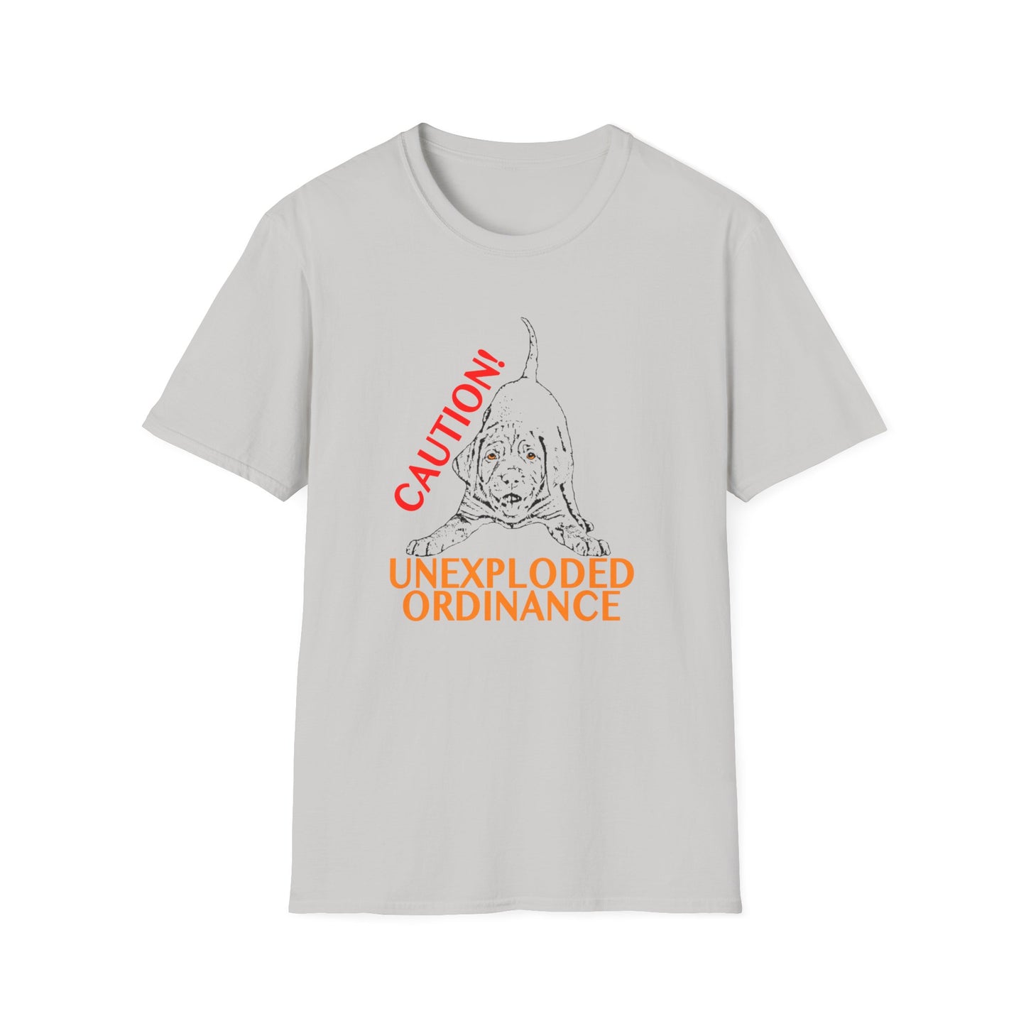 Vizsla Puppy 'Caution! Unexploded Ordinance' T-Shirt