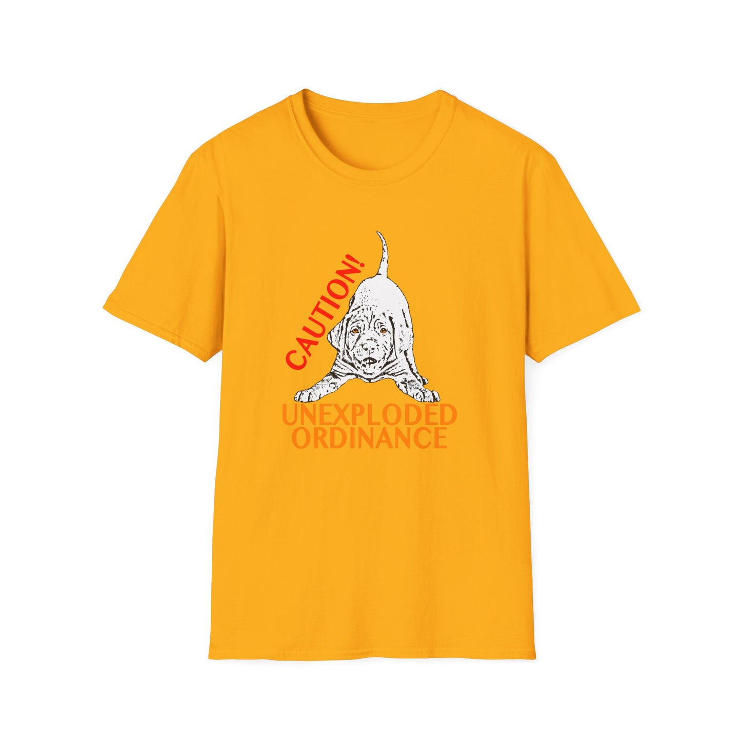 Vizsla Puppy 'Caution! Unexploded Ordinance' T-Shirt