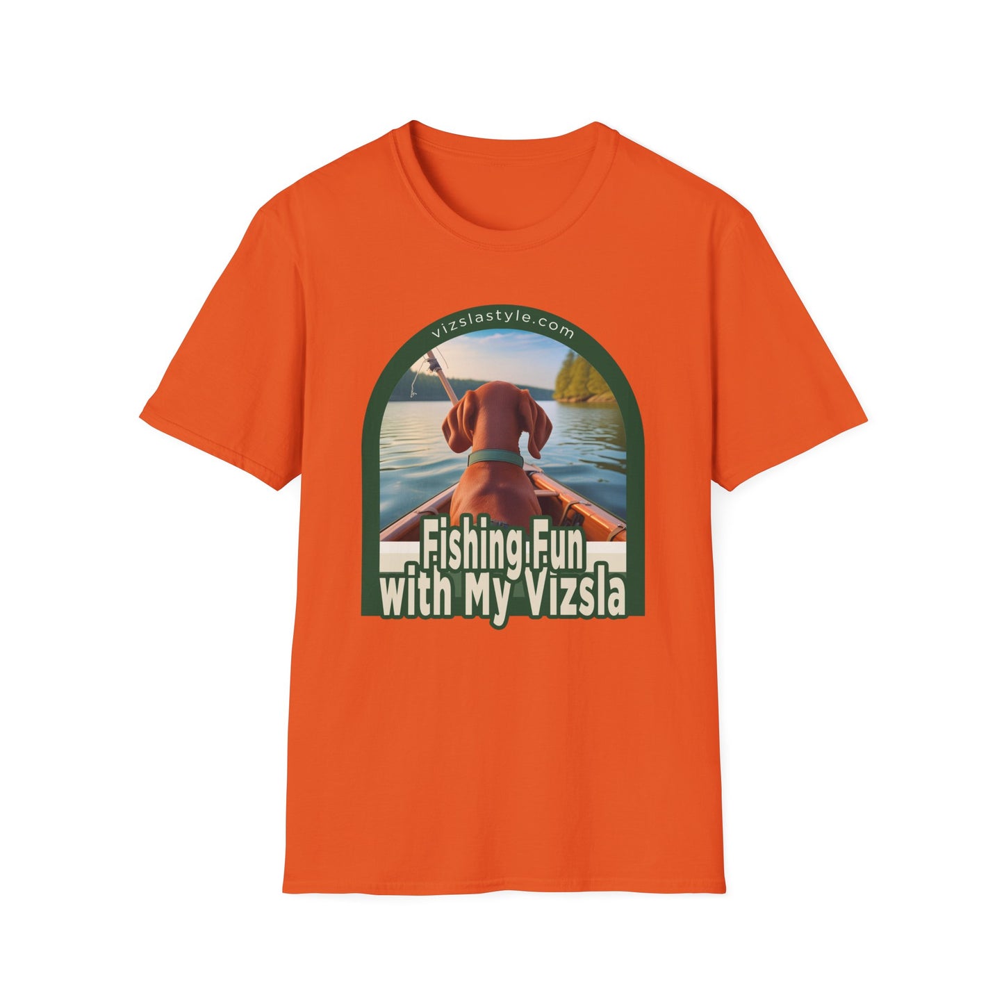Fishing Fun With My Vizsla! t-shirt