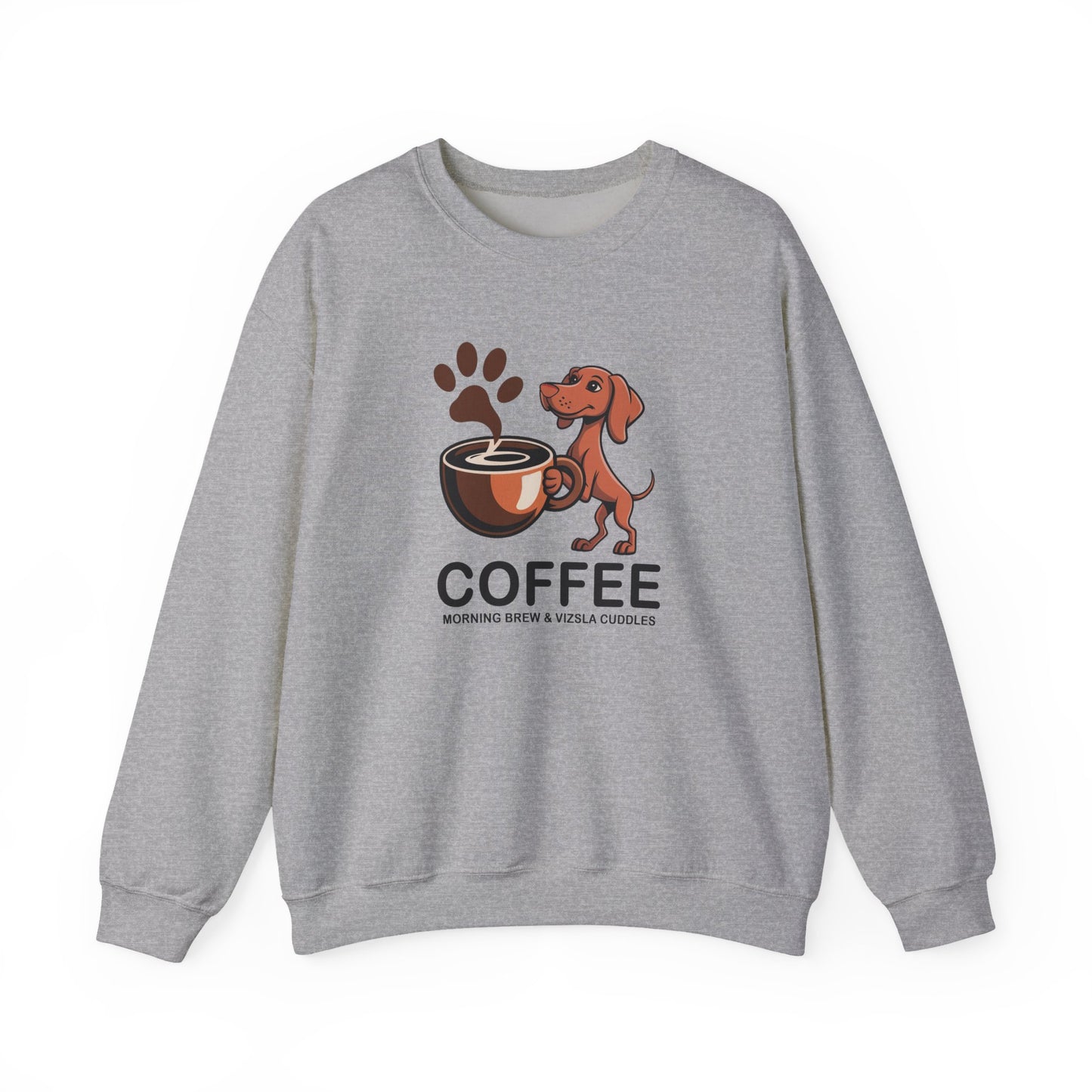 Morning Brew & Vizsla Cuddles Puppy Sweatshirt