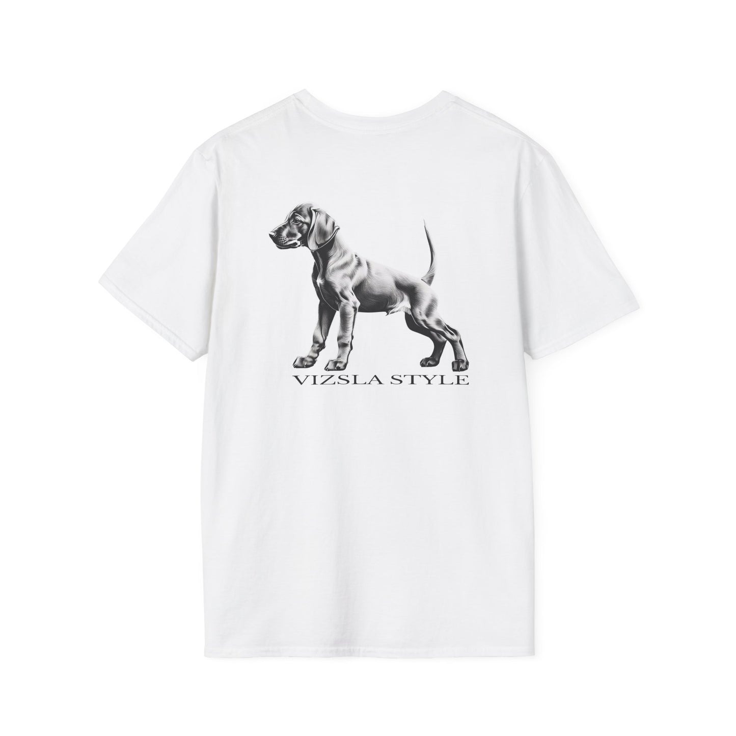 Vizsla Style Puppy w/ Dark Text T-Shirt 2- Sided
