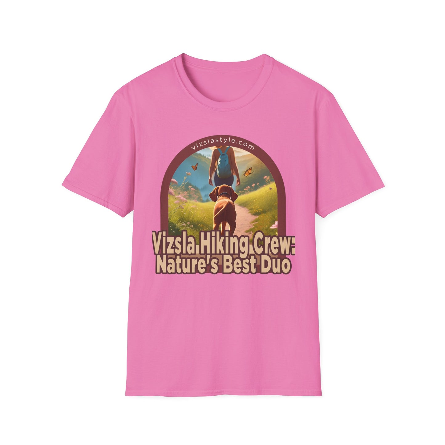 Vizsla Hiking Crew: Nature's Best Duo w/ Hiker t-shirt