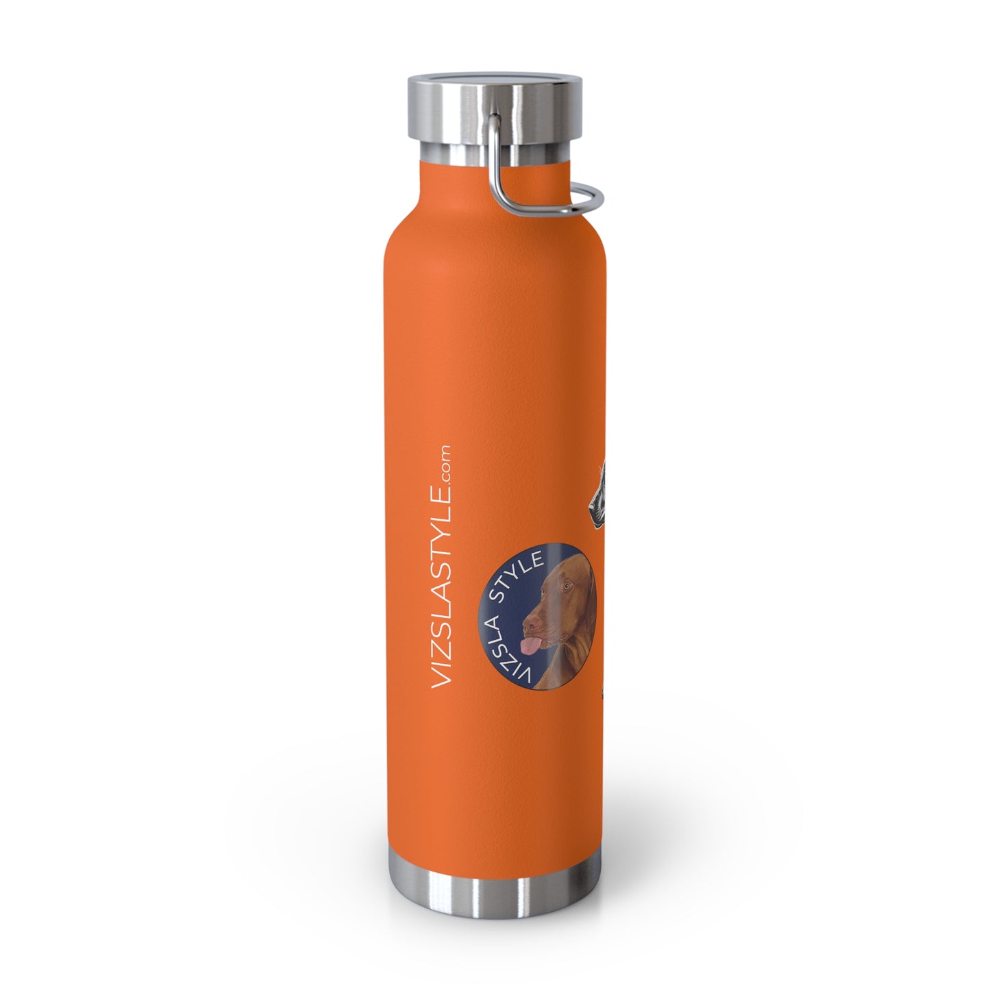 Vizsla Style Puppy w/ Logo - Stylish Copper Insulated Water Bottle