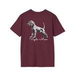 Vizsla Style - Vizsla Mom & Puppy w/ Light Text T-Shirt
