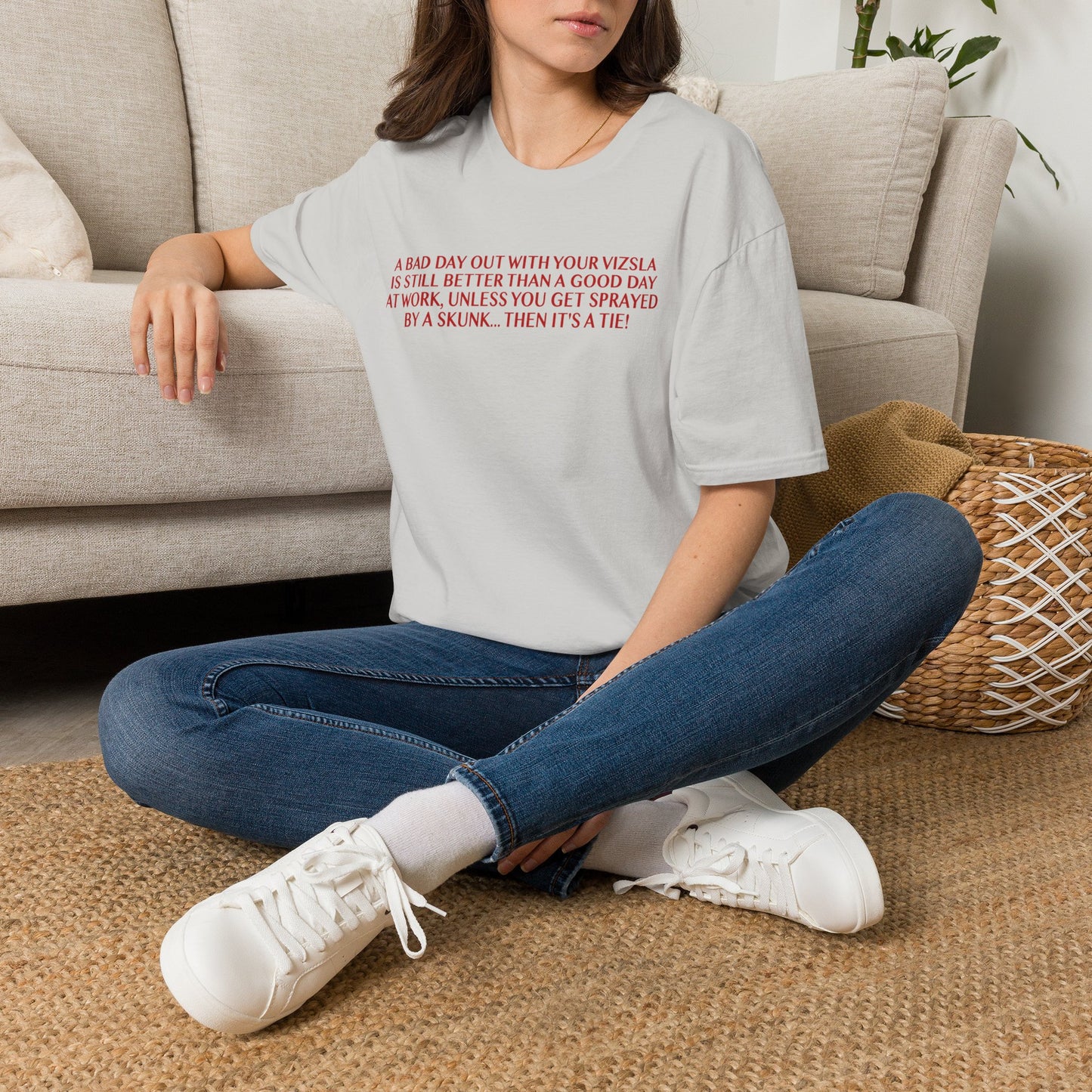 Funny Vizsla T-Shirt - A Bad Day Out Design