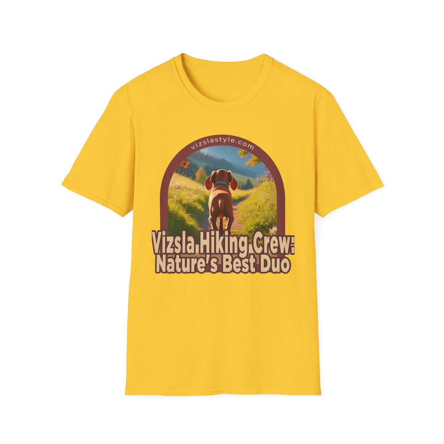 Vizsla Hiking Crew: Nature's Best Duo Puppy t-shirt